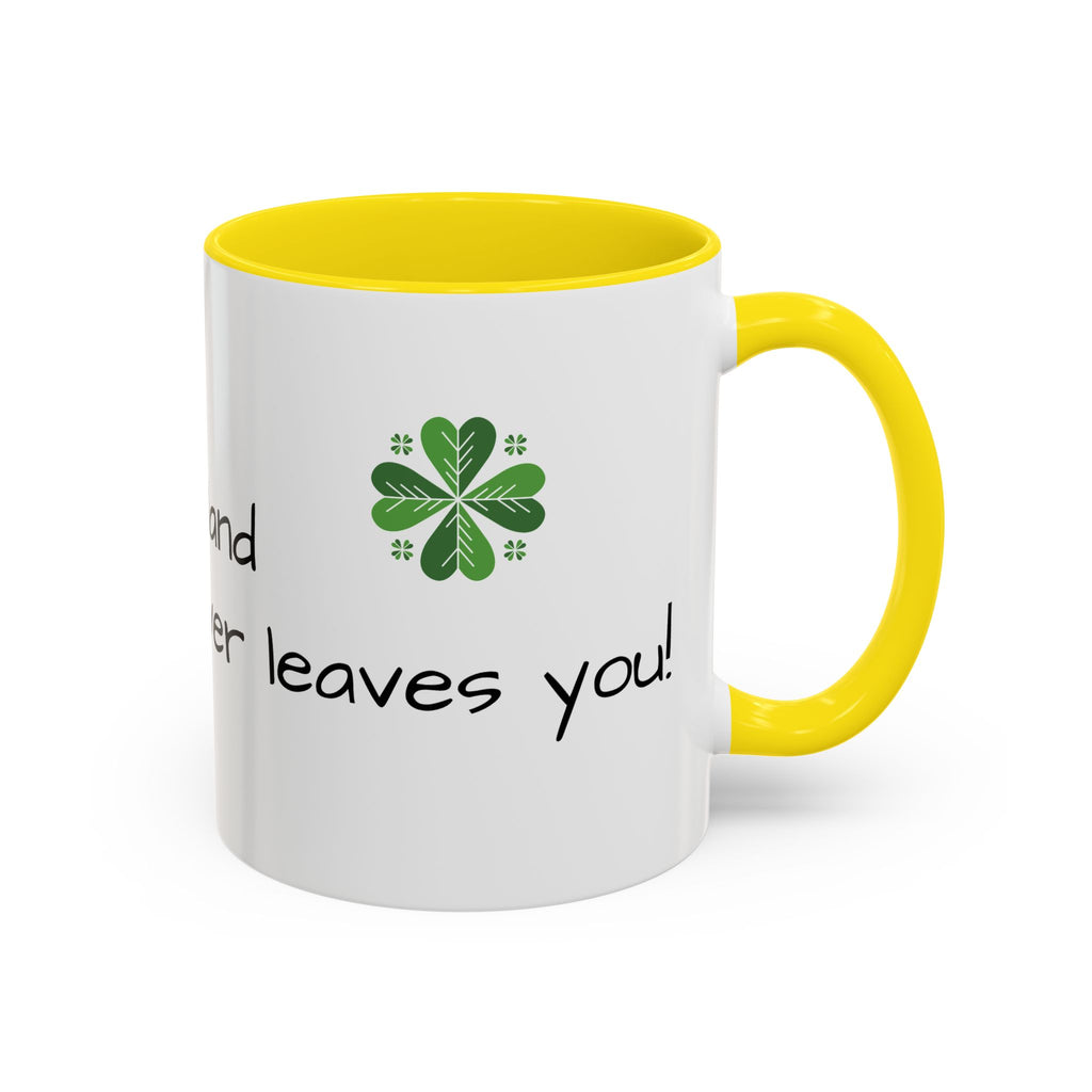 St. Patrick's Day Accent Coffee Mug - Celebrate with Humor, Perfect for Gift Giving, Fun Kitchen Décor, Irish Pride, Lucky Charm
