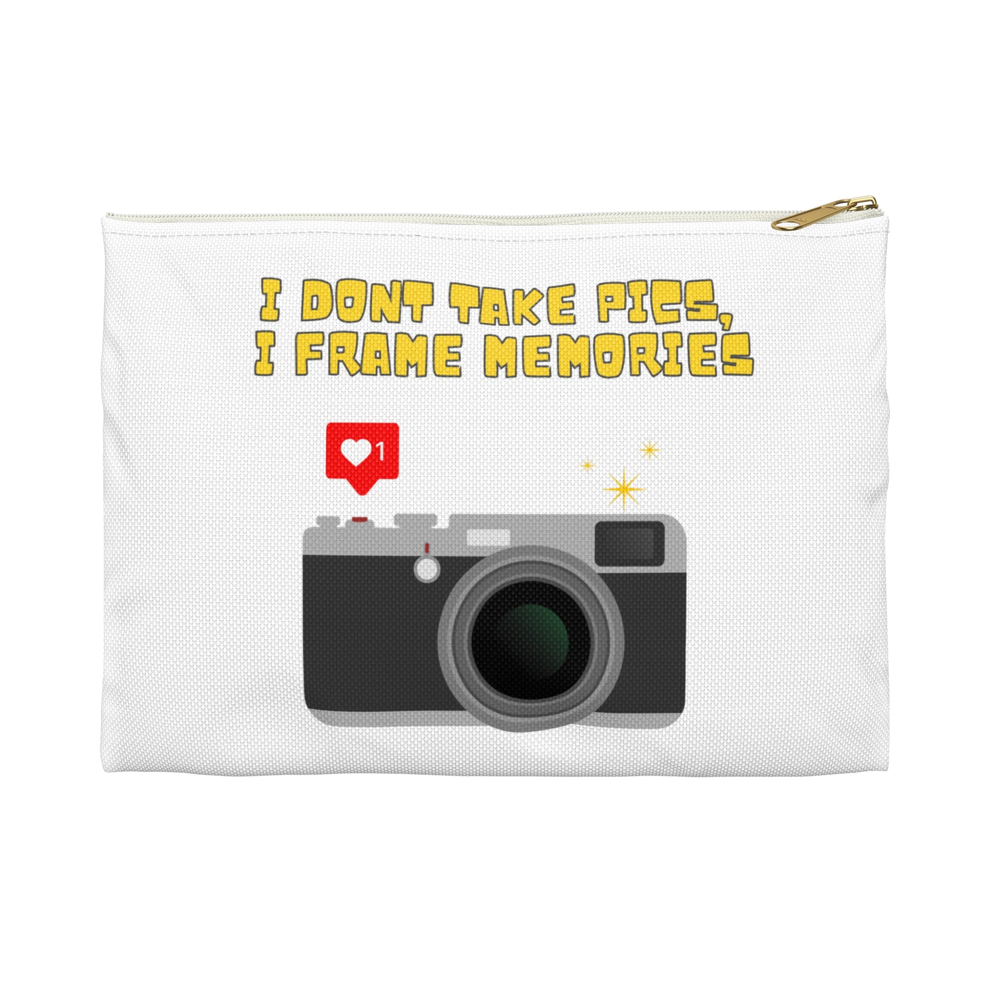 Camera Lover's Accessory Pouch, Photography Gift, Travel Organizer, Cute Zip Pouch for Photographers, Gift for Creatives