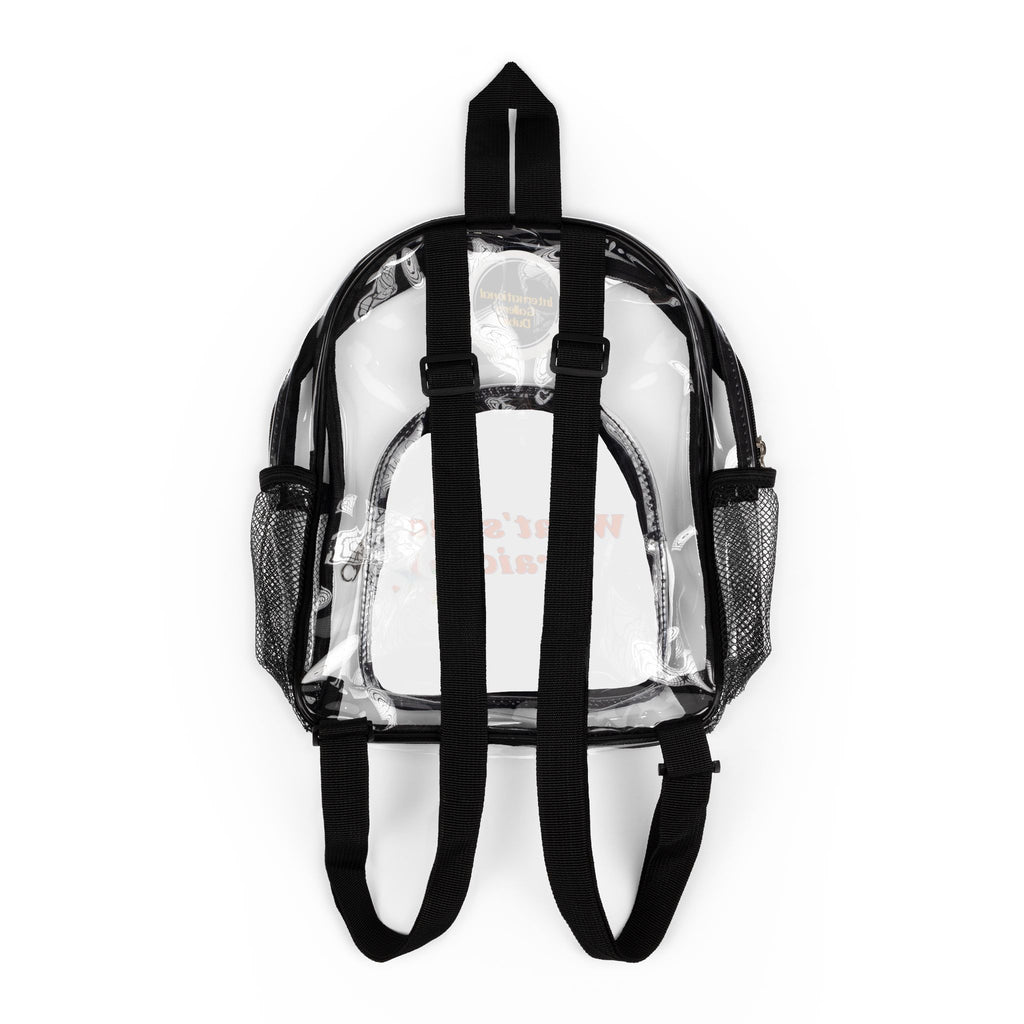 Clear Stadium Backpack for Game Day, Transparent Bag, Sports Event Bag, Festival Backpack, College Essentials, Clear Bag Policy Compliant
