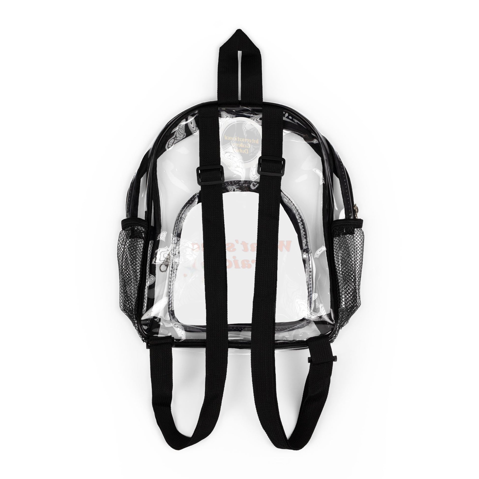 Clear Stadium Backpack for Game Day, Transparent Bag, Sports Event Bag, Festival Backpack, College Essentials, Clear Bag Policy Compliant