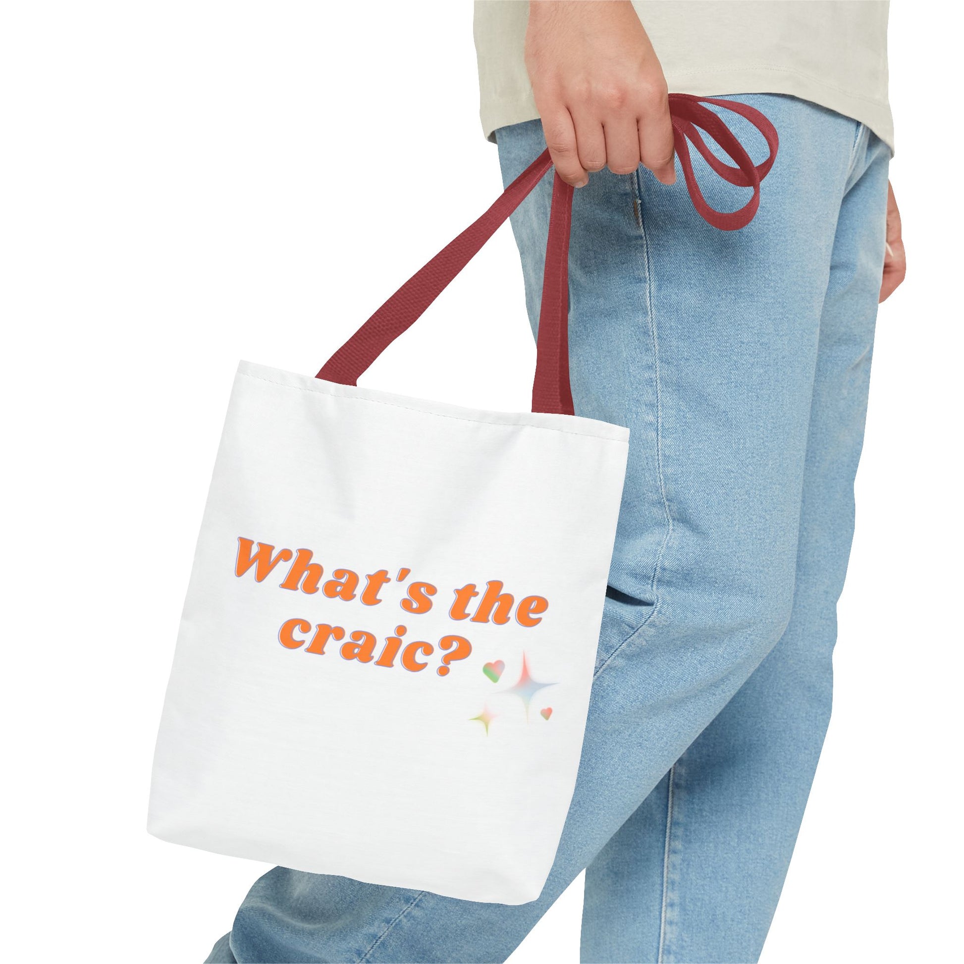 Fun Tote Bag – What's the Craic? | Perfect for Daily Use, Grocery Shopping, Beach Days, Best Friend Gifts, or Irish Culture Lovers