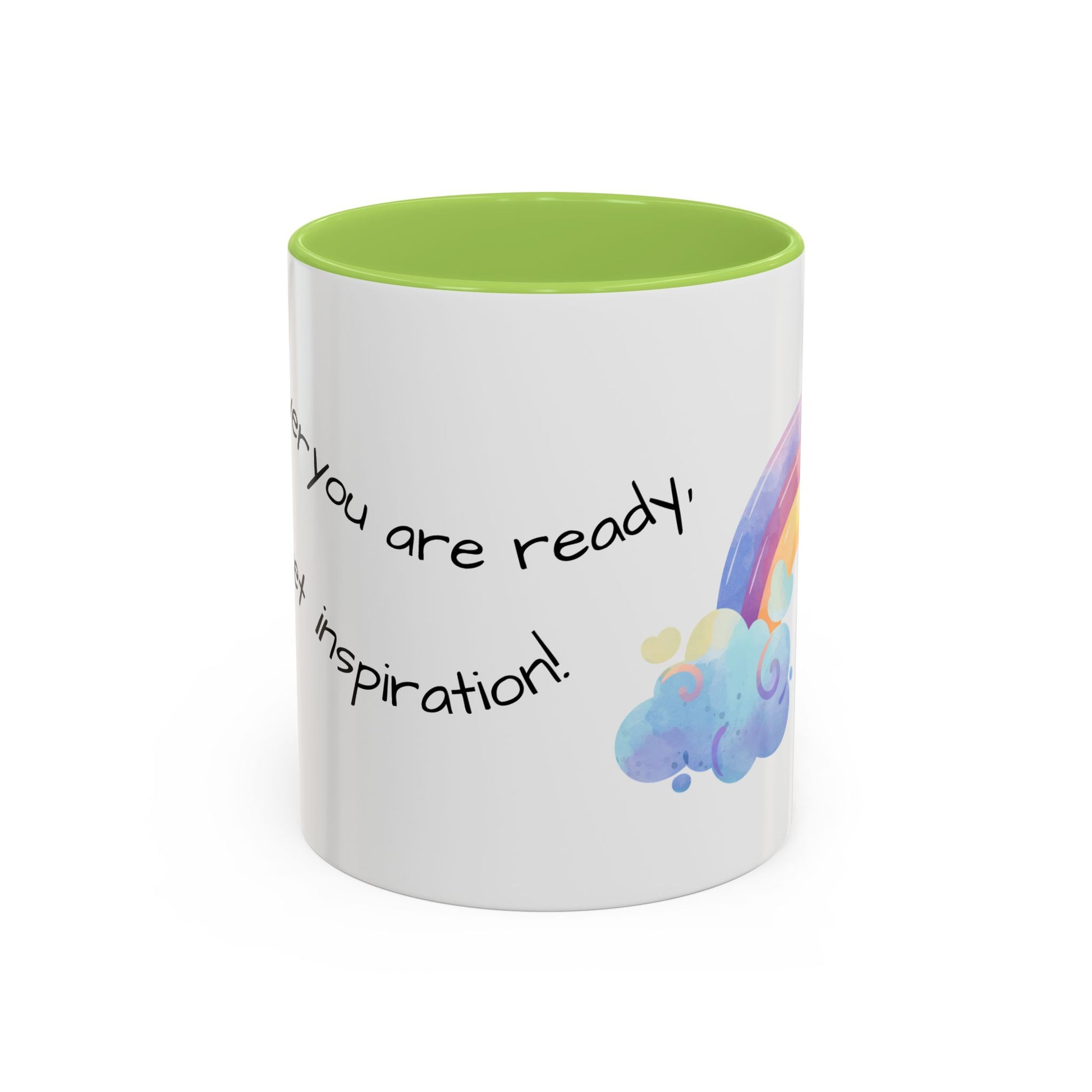 Inspirational Rainbow Coffee Mug, Motivational Cup for Daily Use, Gift for Friends, Home/Office Decor, Positive Vibes Mug