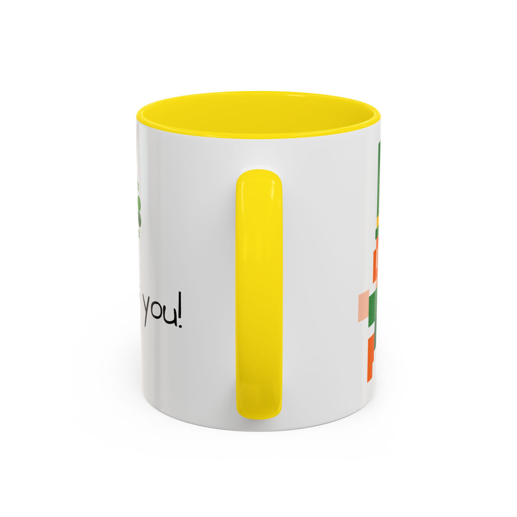 St. Patrick's Day Accent Coffee Mug - Celebrate with Humor, Perfect for Gift Giving, Fun Kitchen Décor, Irish Pride, Lucky Charm