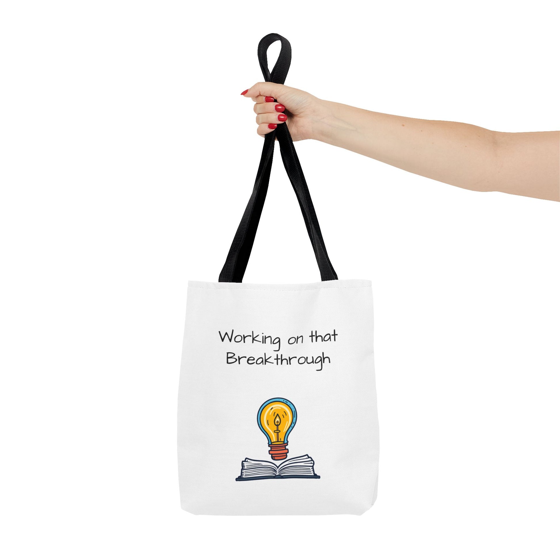 Lightbulb Inspiration Tote Bag - Motivational Gift for Students, Book Lovers, Great for Work, School, or Everyday Use, Unique AOP [...]
