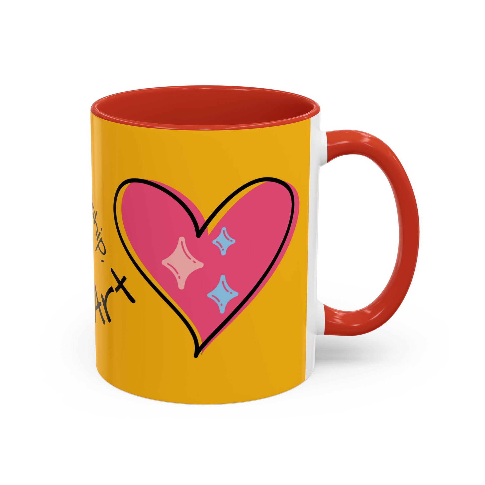 Heartfelt Art Coffee Mug, Inspirational Gift for Artists, Colorful Mug, Coffee Lovers, Home or Office Decor, Perfect for Art Lovers