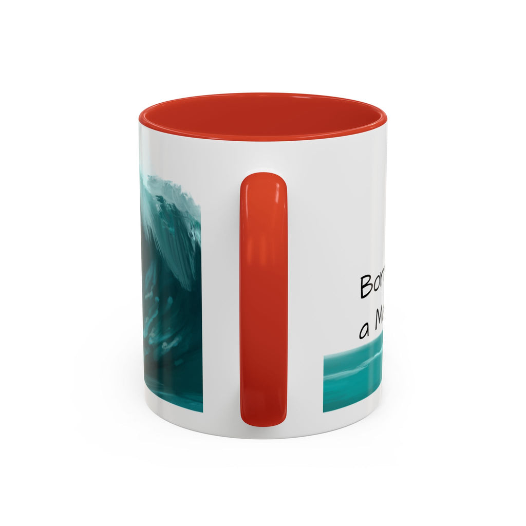Ocean Wave Coffee Mug - Inspirational Drinkware, Gift for Surfers, Unique Beach Decor, Motivational Quote Mug