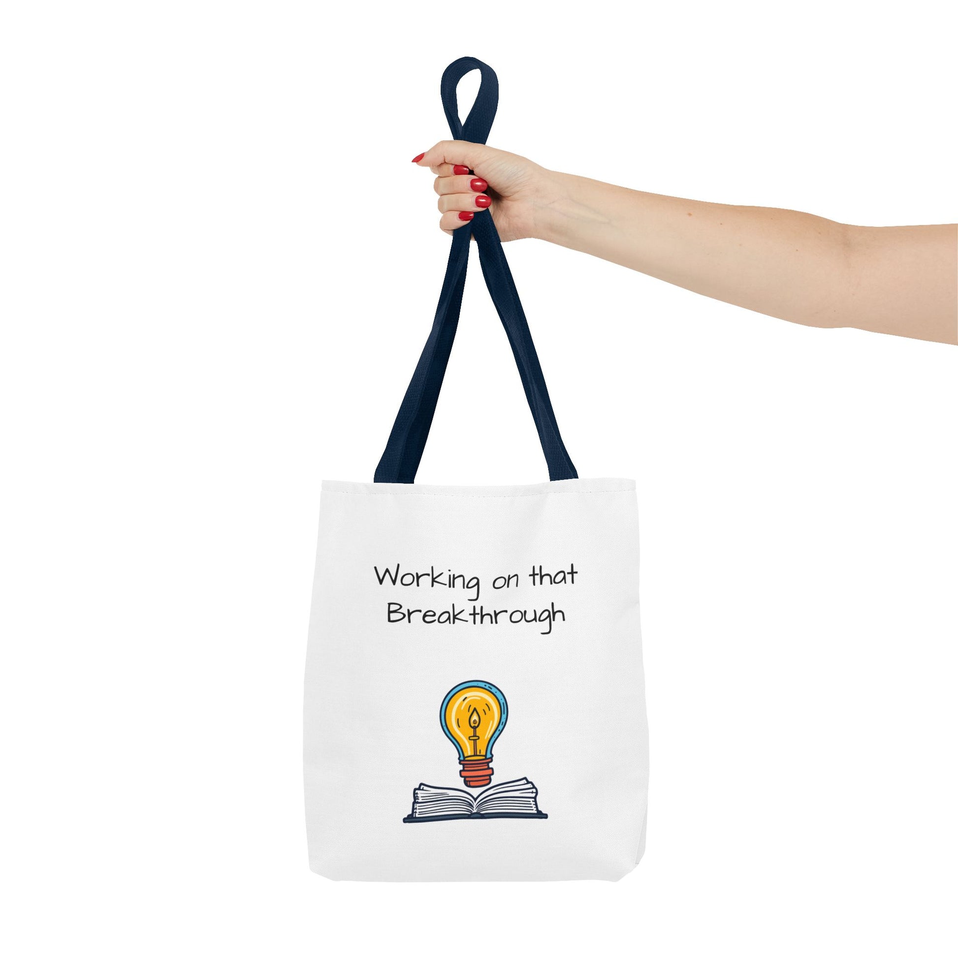 Lightbulb Inspiration Tote Bag - Motivational Gift for Students, Book Lovers, Great for Work, School, or Everyday Use, Unique AOP [...]