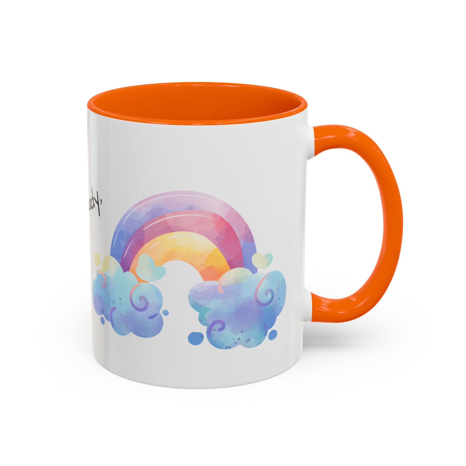 Inspirational Rainbow Coffee Mug, Motivational Cup for Daily Use, Gift for Friends, Home/Office Decor, Positive Vibes Mug