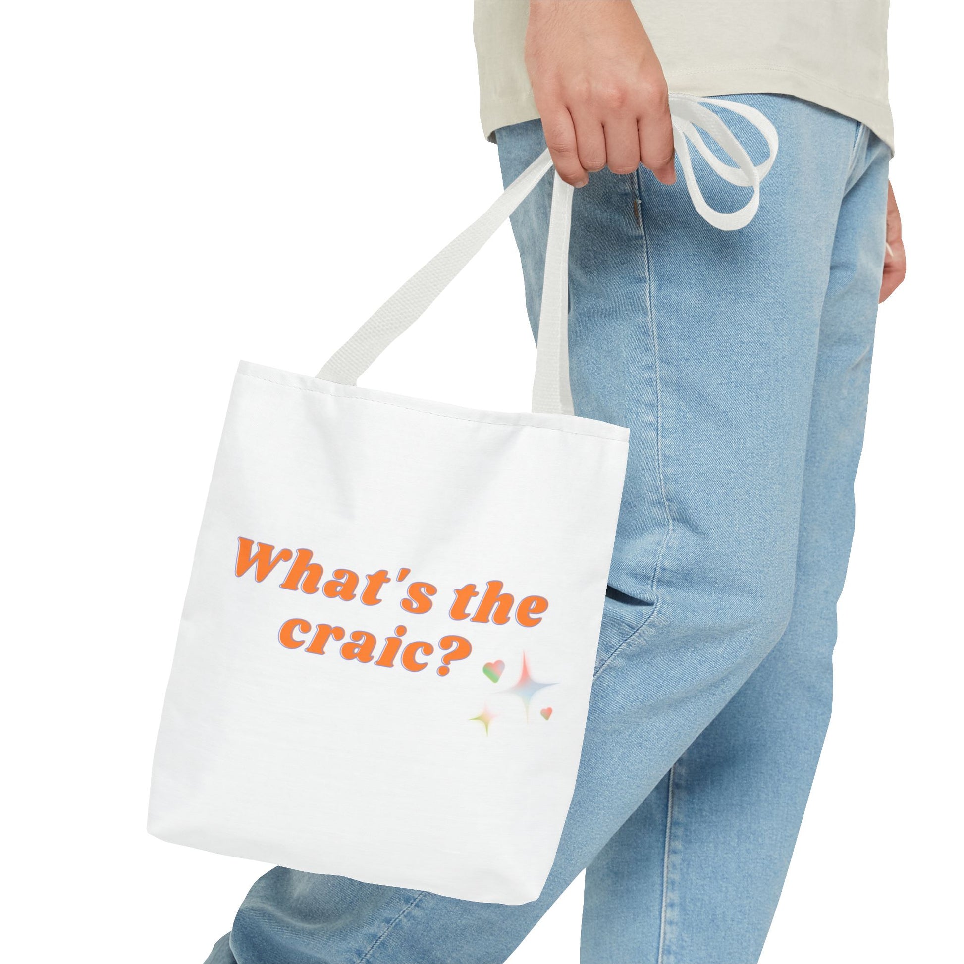 Fun Tote Bag – What's the Craic? | Perfect for Daily Use, Grocery Shopping, Beach Days, Best Friend Gifts, or Irish Culture Lovers