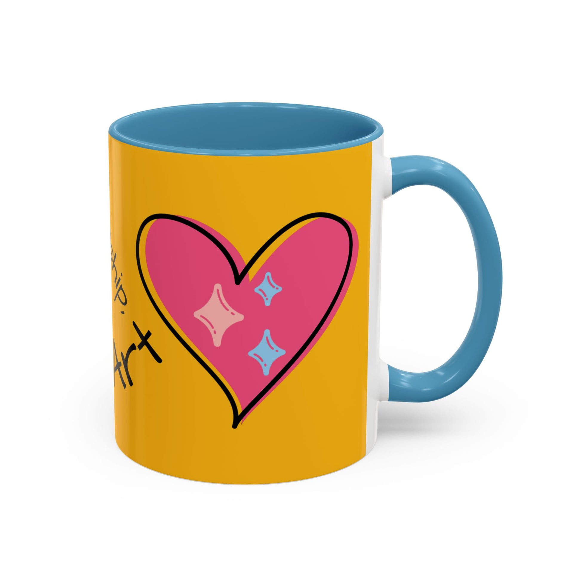 Heartfelt Art Coffee Mug, Inspirational Gift for Artists, Colorful Mug, Coffee Lovers, Home or Office Decor, Perfect for Art Lovers