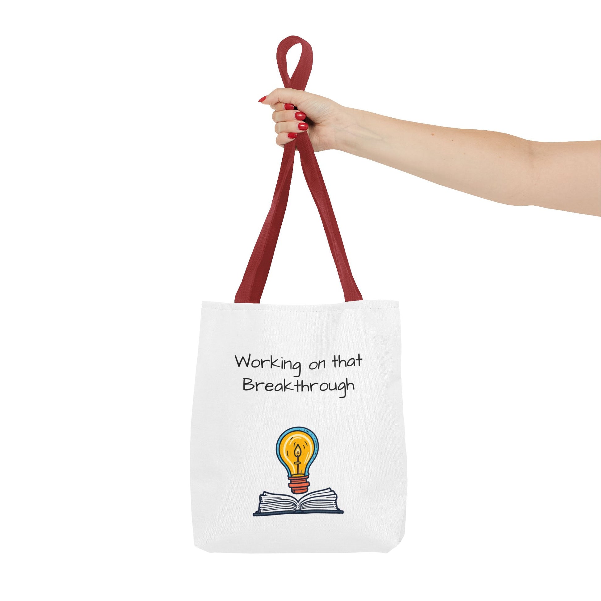 Lightbulb Inspiration Tote Bag - Motivational Gift for Students, Book Lovers, Great for Work, School, or Everyday Use, Unique AOP [...]