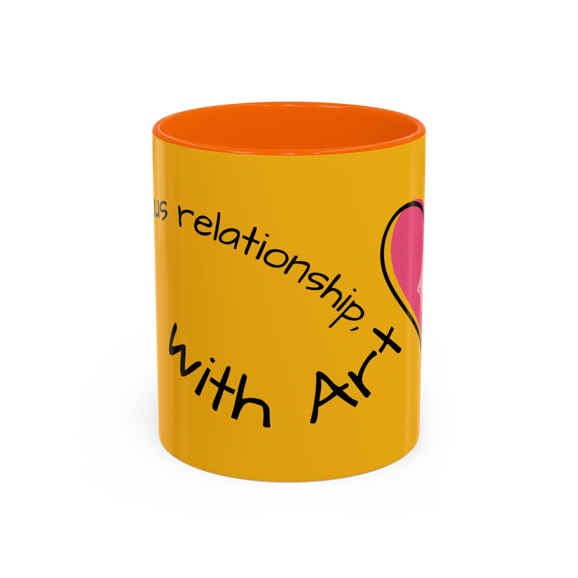Heartfelt Art Coffee Mug, Inspirational Gift for Artists, Colorful Mug, Coffee Lovers, Home or Office Decor, Perfect for Art Lovers