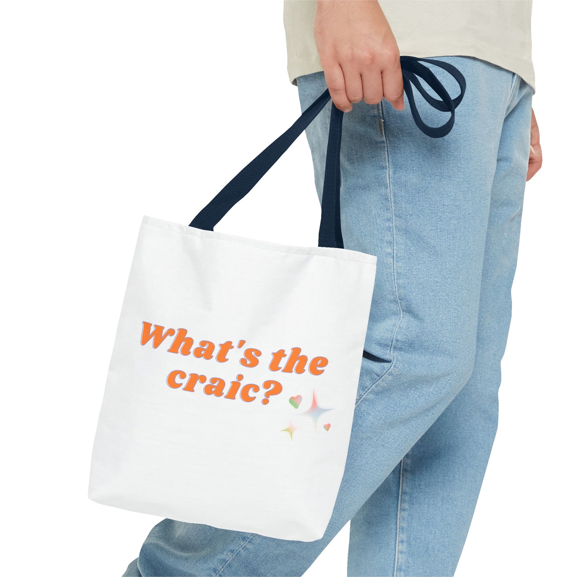 Fun Tote Bag – What's the Craic? | Perfect for Daily Use, Grocery Shopping, Beach Days, Best Friend Gifts, or Irish Culture Lovers