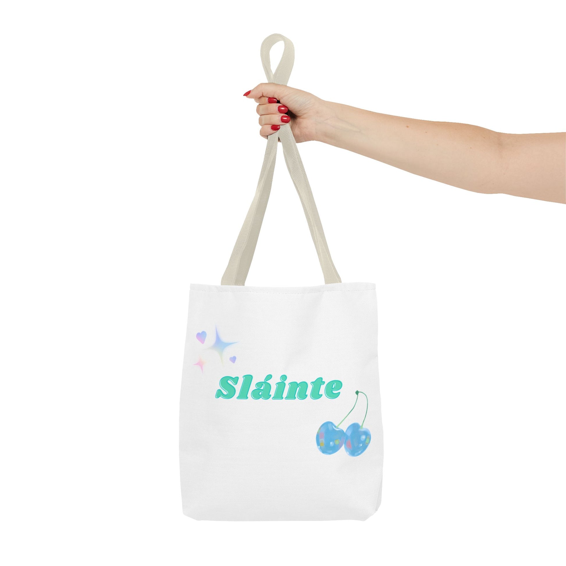 Sláinte, Cheers in Irish, Charming Tote Bag for Everyday Adventures, Sláinte Tote, Cute Gift, Reusable Shopping Bag, Mother's Day Gift, Eco-Friendly Bag