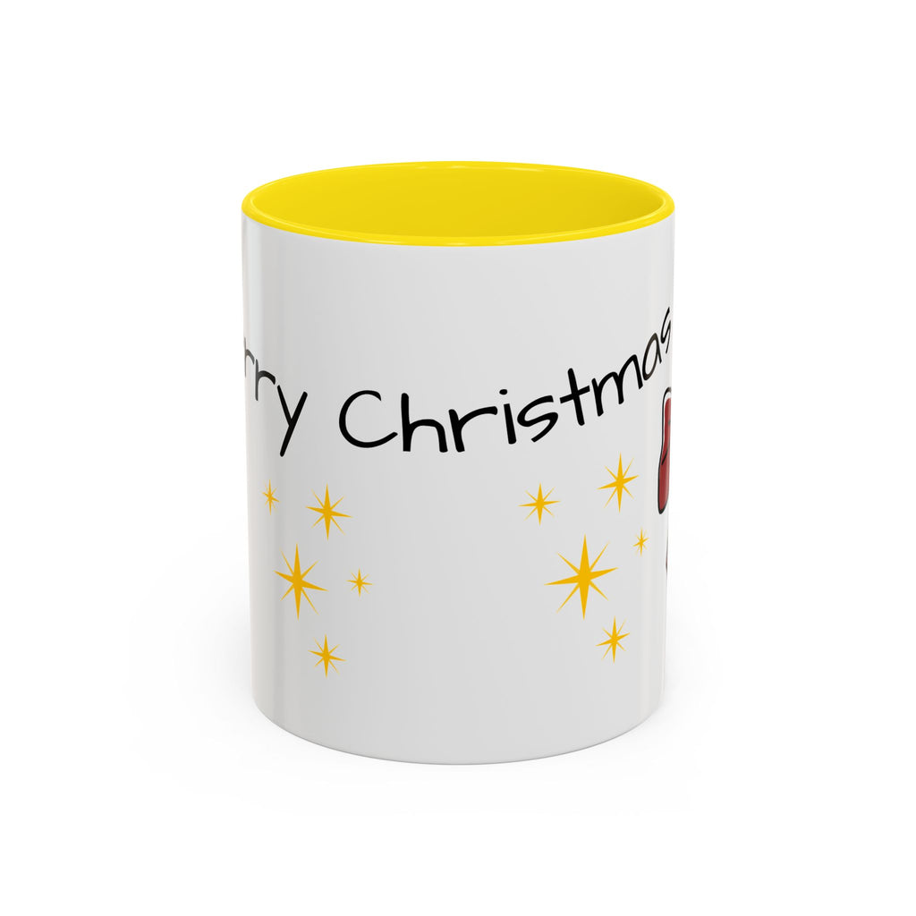Festive Christmas Coffee Mug, Holiday Beverage Cup, Gift for Coffee Lovers, Merry Christmas Mug, Cute Bow Design