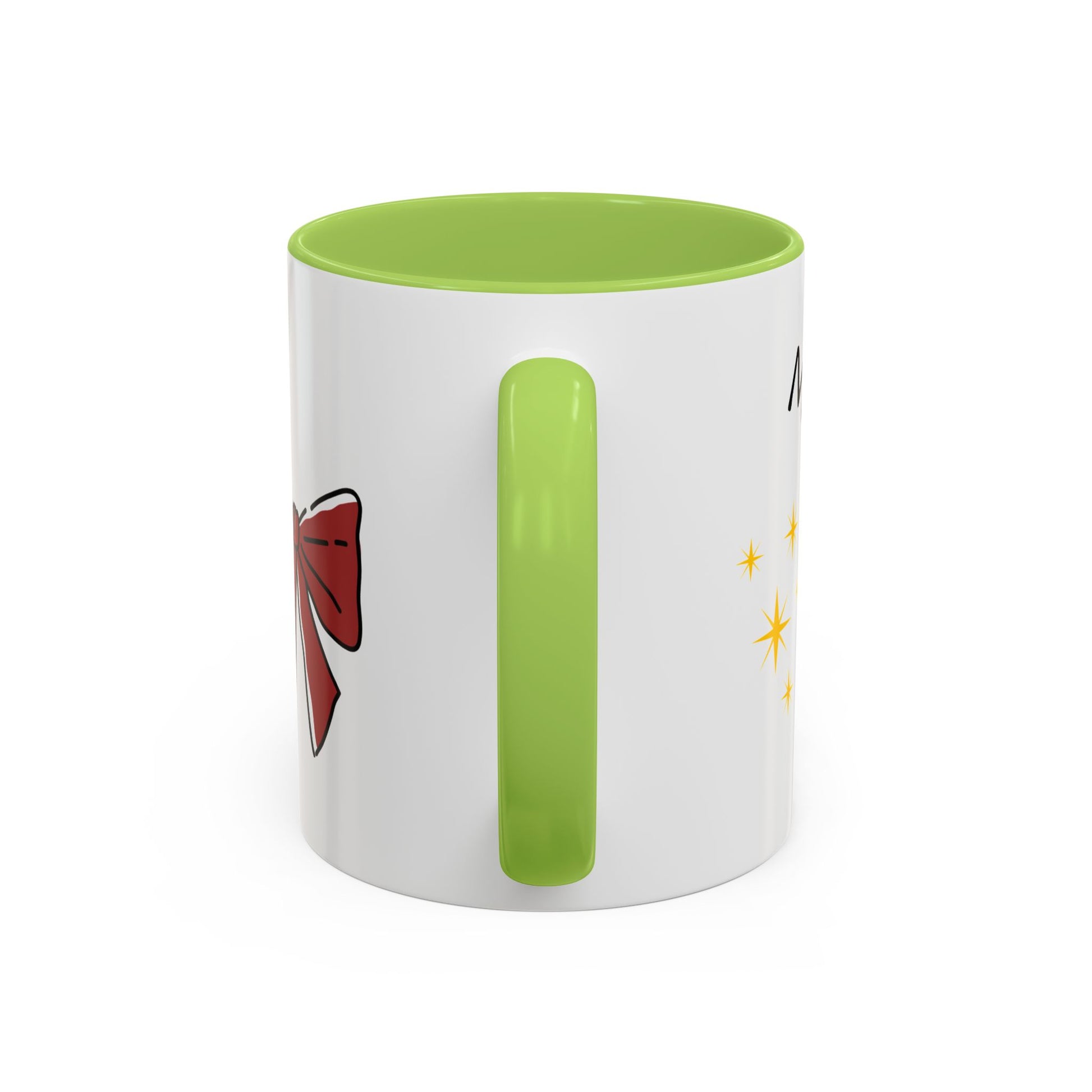 Festive Christmas Coffee Mug, Holiday Beverage Cup, Gift for Coffee Lovers, Merry Christmas Mug, Cute Bow Design