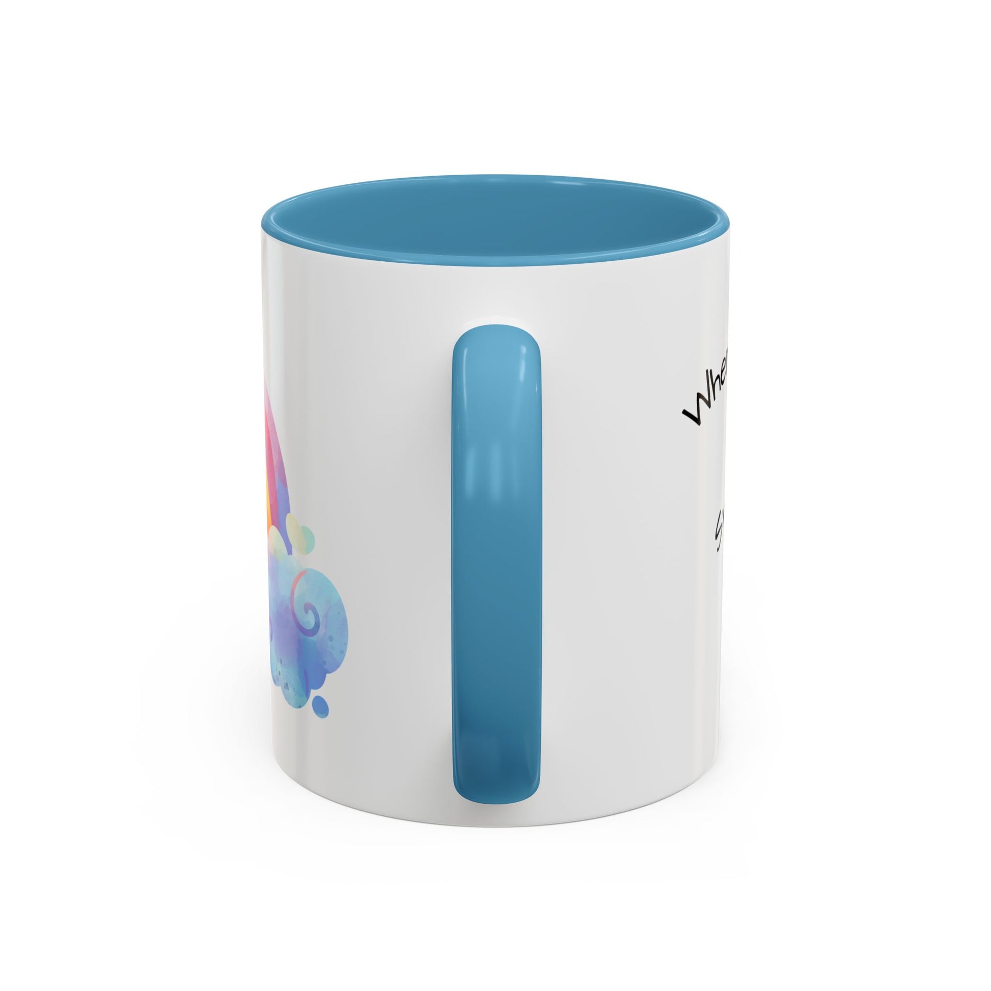 Inspirational Rainbow Coffee Mug, Motivational Cup for Daily Use, Gift for Friends, Home/Office Decor, Positive Vibes Mug