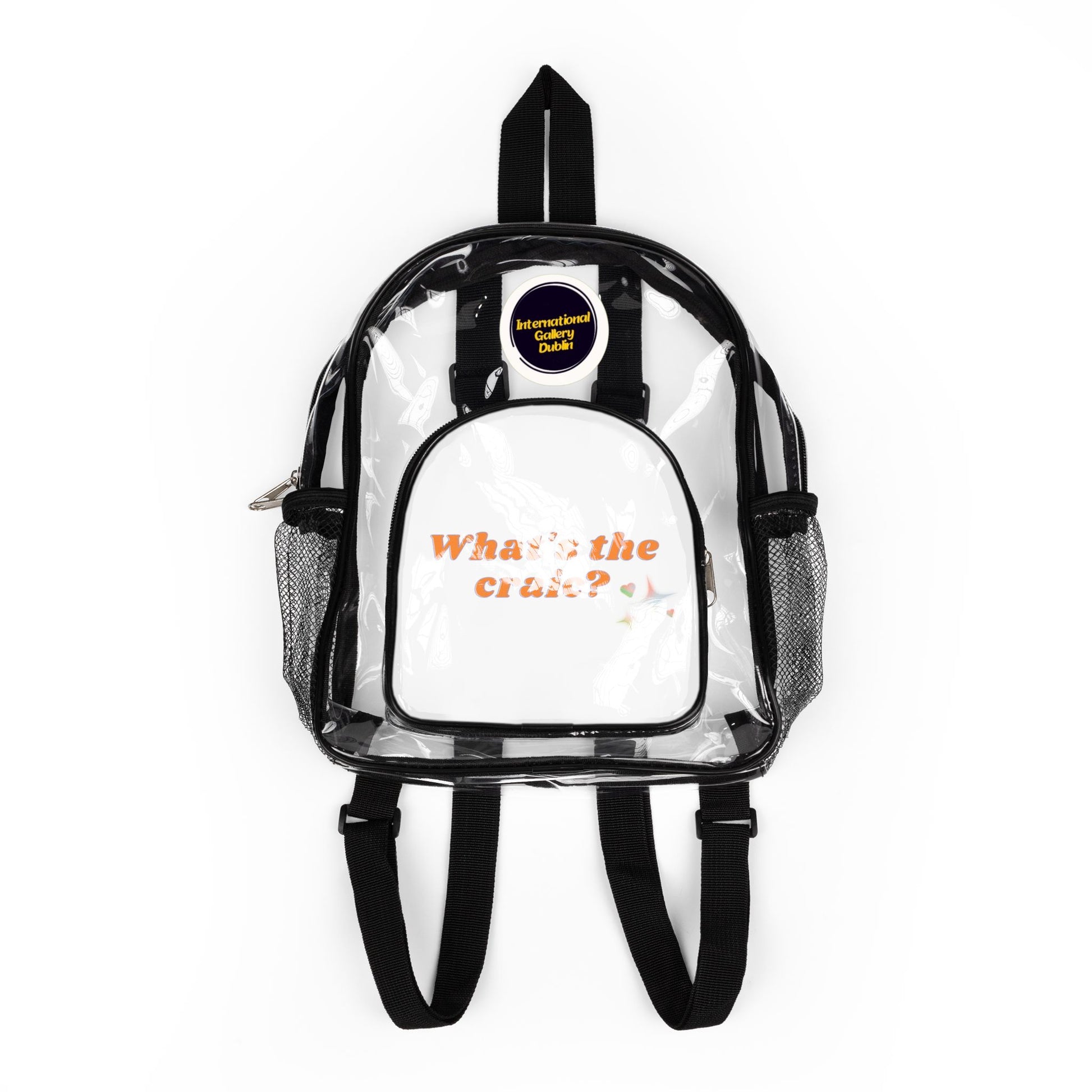 Clear Stadium Backpack for Game Day, Transparent Bag, Sports Event Bag, Festival Backpack, College Essentials, Clear Bag Policy Compliant