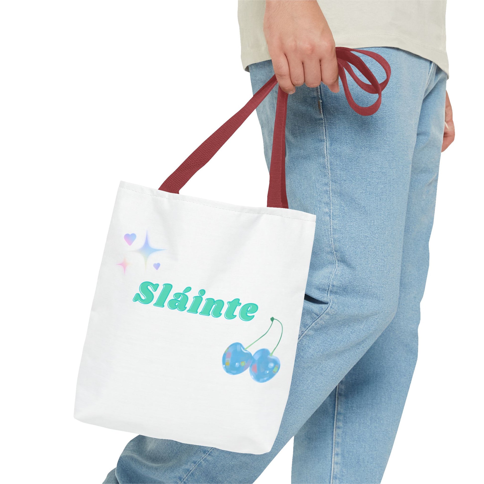 Sláinte, Cheers in Irish, Charming Tote Bag for Everyday Adventures, Sláinte Tote, Cute Gift, Reusable Shopping Bag, Mother's Day Gift, Eco-Friendly Bag