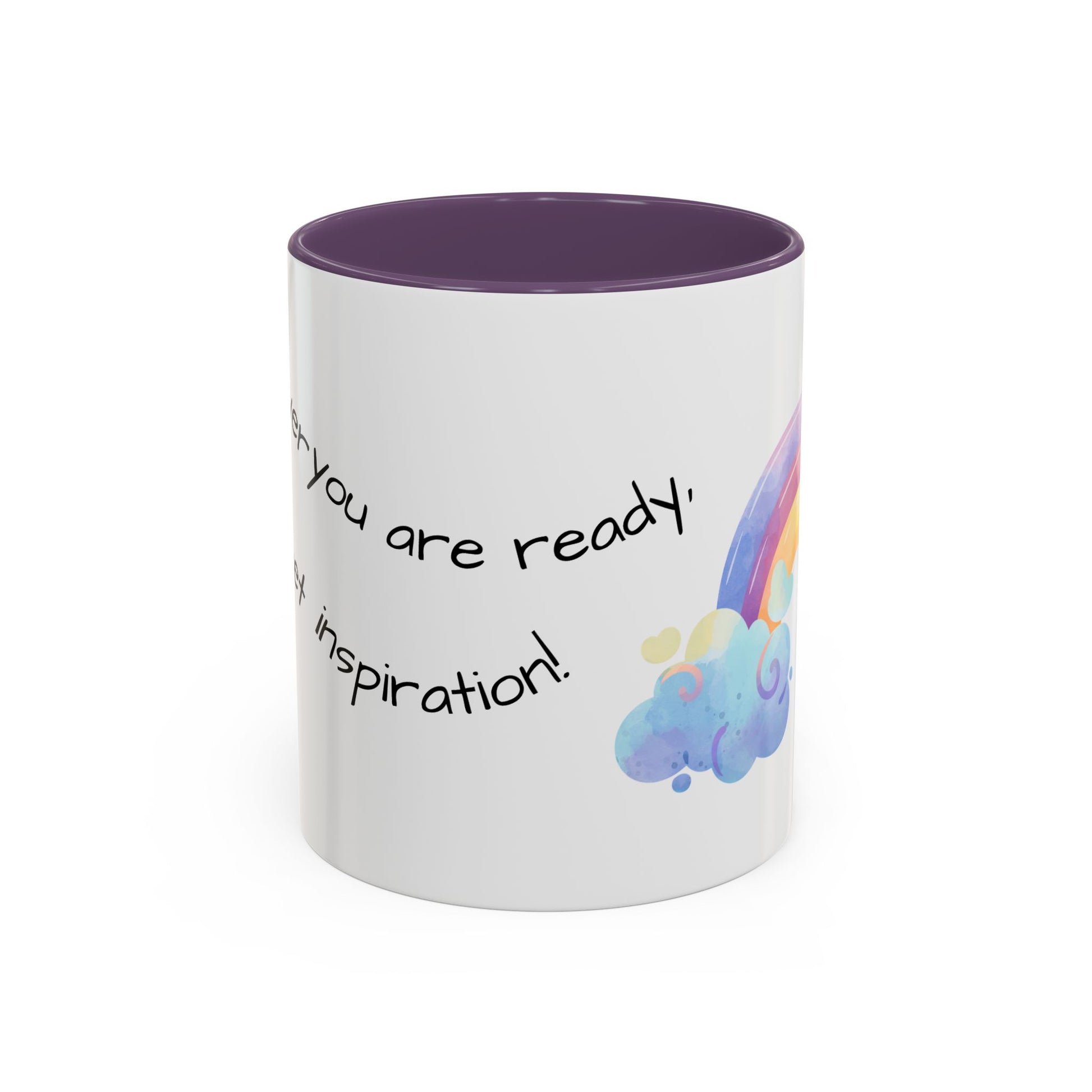 Inspirational Rainbow Coffee Mug, Motivational Cup for Daily Use, Gift for Friends, Home/Office Decor, Positive Vibes Mug