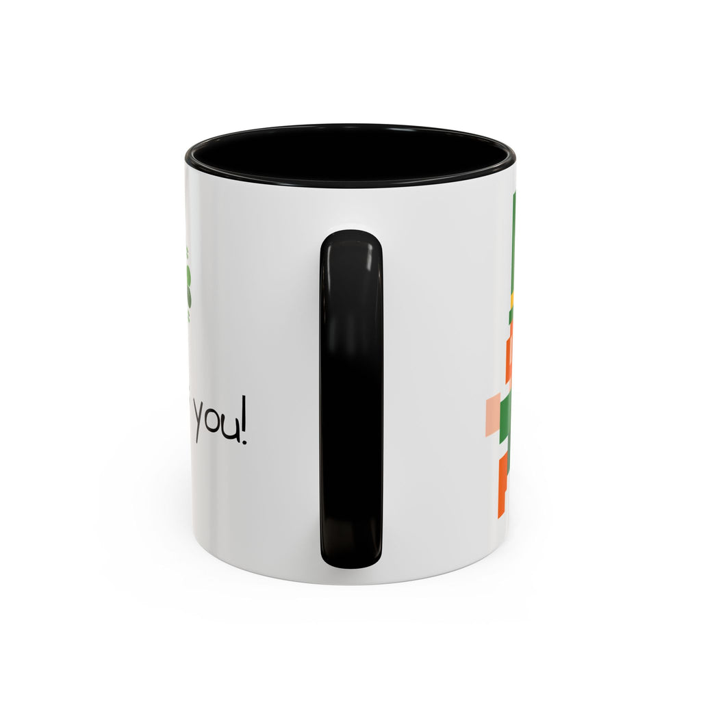 St. Patrick's Day Accent Coffee Mug - Celebrate with Humor, Perfect for Gift Giving, Fun Kitchen Décor, Irish Pride, Lucky Charm