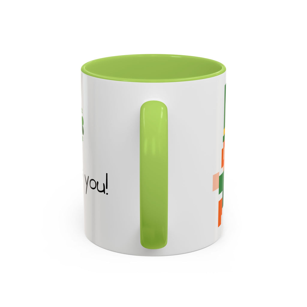 St. Patrick's Day Accent Coffee Mug - Celebrate with Humor, Perfect for Gift Giving, Fun Kitchen Décor, Irish Pride, Lucky Charm