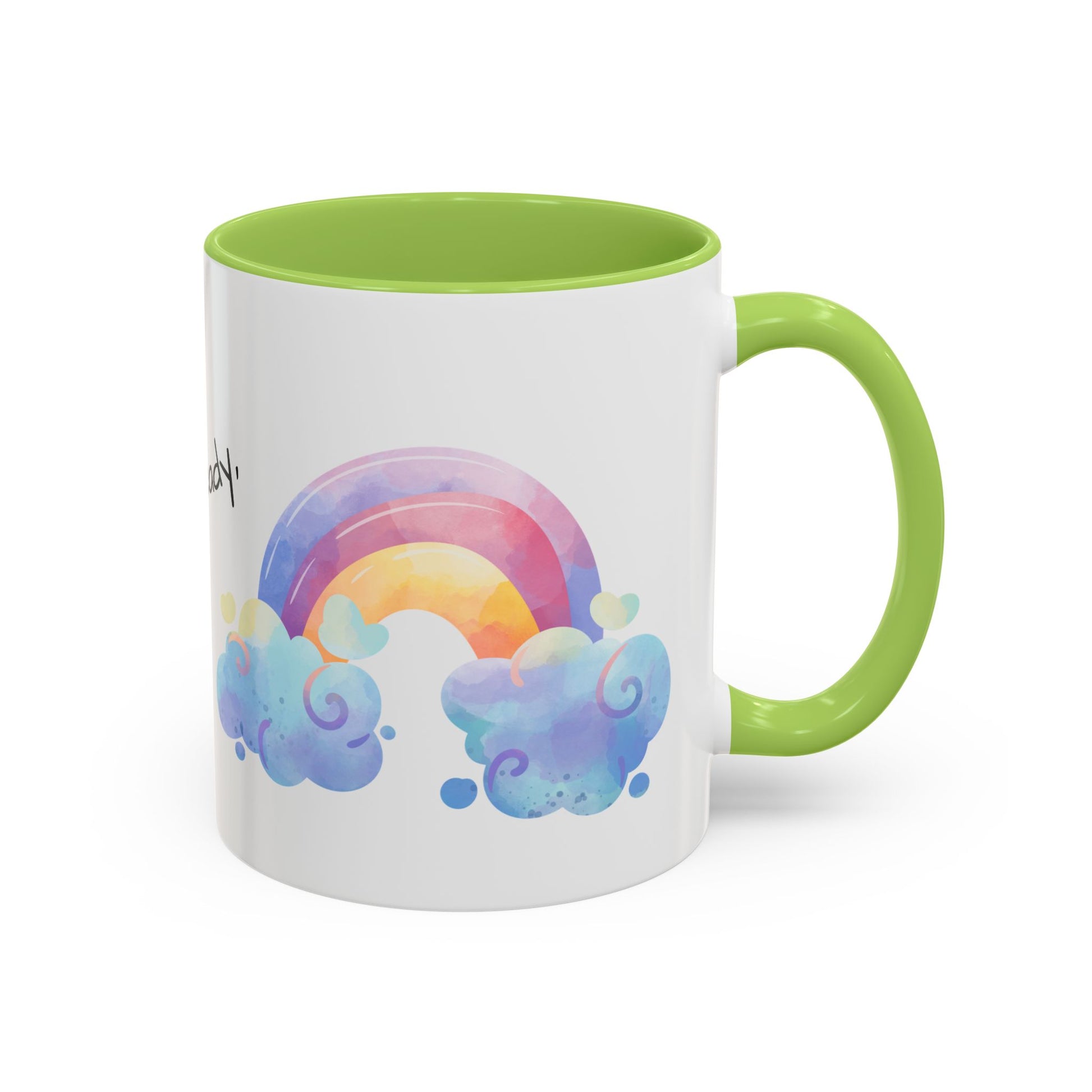 Inspirational Rainbow Coffee Mug, Motivational Cup for Daily Use, Gift for Friends, Home/Office Decor, Positive Vibes Mug