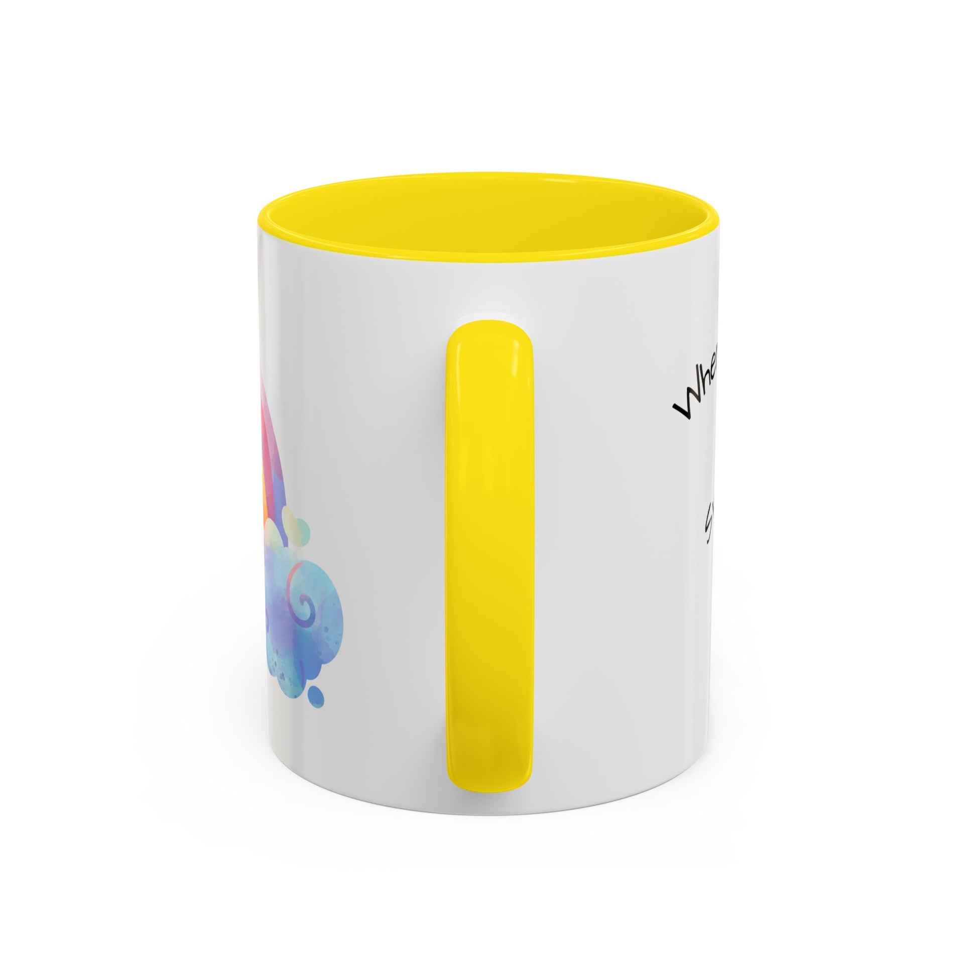 Inspirational Rainbow Coffee Mug, Motivational Cup for Daily Use, Gift for Friends, Home/Office Decor, Positive Vibes Mug