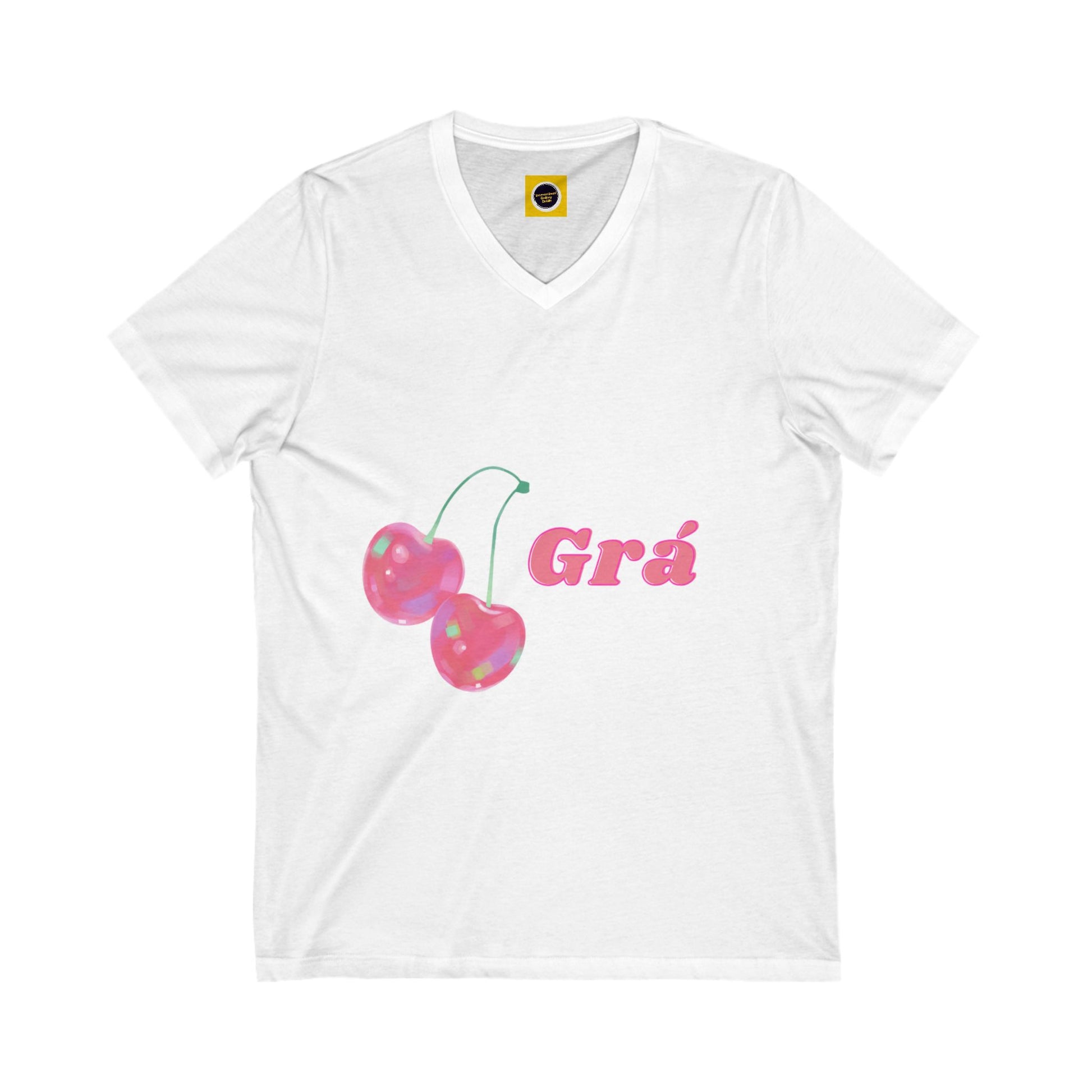 Gra, love in Irish, Chic Cherry Graphic Tee for Everyday Style, Cool Layering Piece, Unique Gift for Friends, Cute Summer Apparel, Fun Casual Wear
