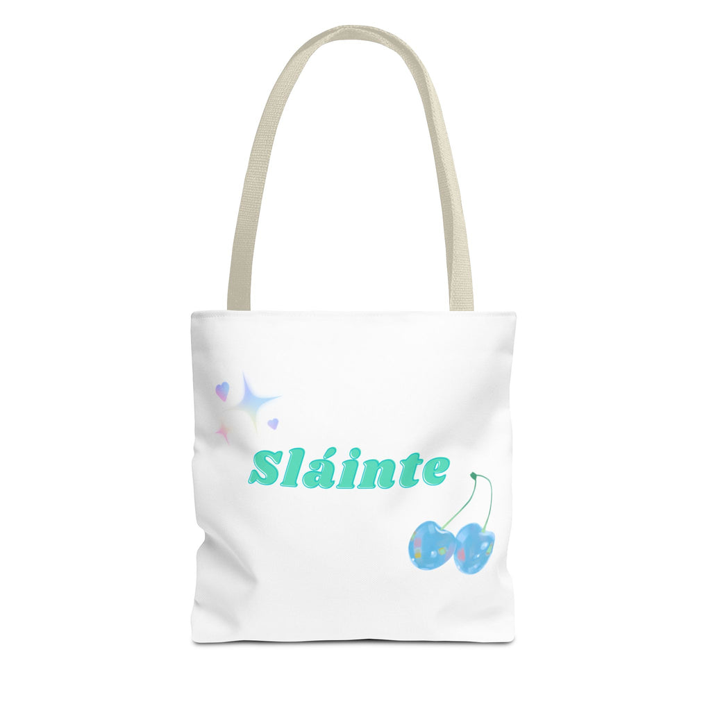 Sláinte, Cheers in Irish, Charming Tote Bag for Everyday Adventures, Sláinte Tote, Cute Gift, Reusable Shopping Bag, Mother's Day Gift, Eco-Friendly Bag