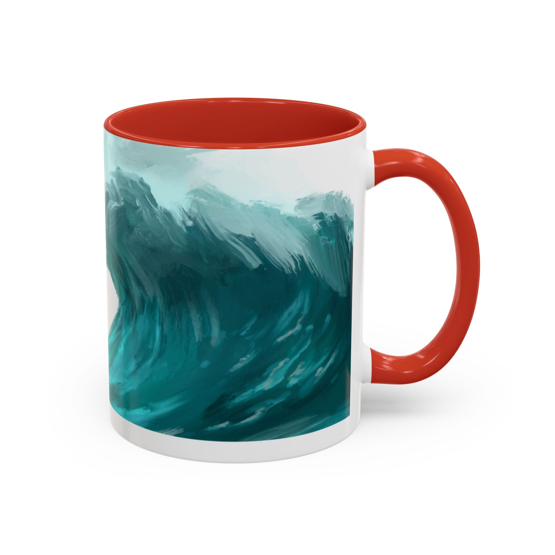 Ocean Wave Coffee Mug - Inspirational Drinkware, Gift for Surfers, Unique Beach Decor, Motivational Quote Mug
