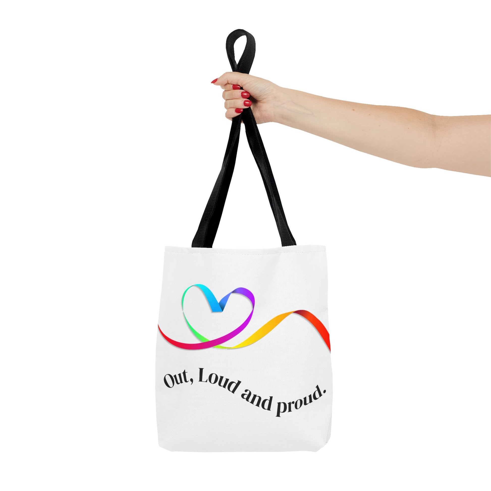 Colorful Love Heart Tote Bag | Eco-Friendly Shopping, Beach, Gift for Her, Festival, Casual Carry-All