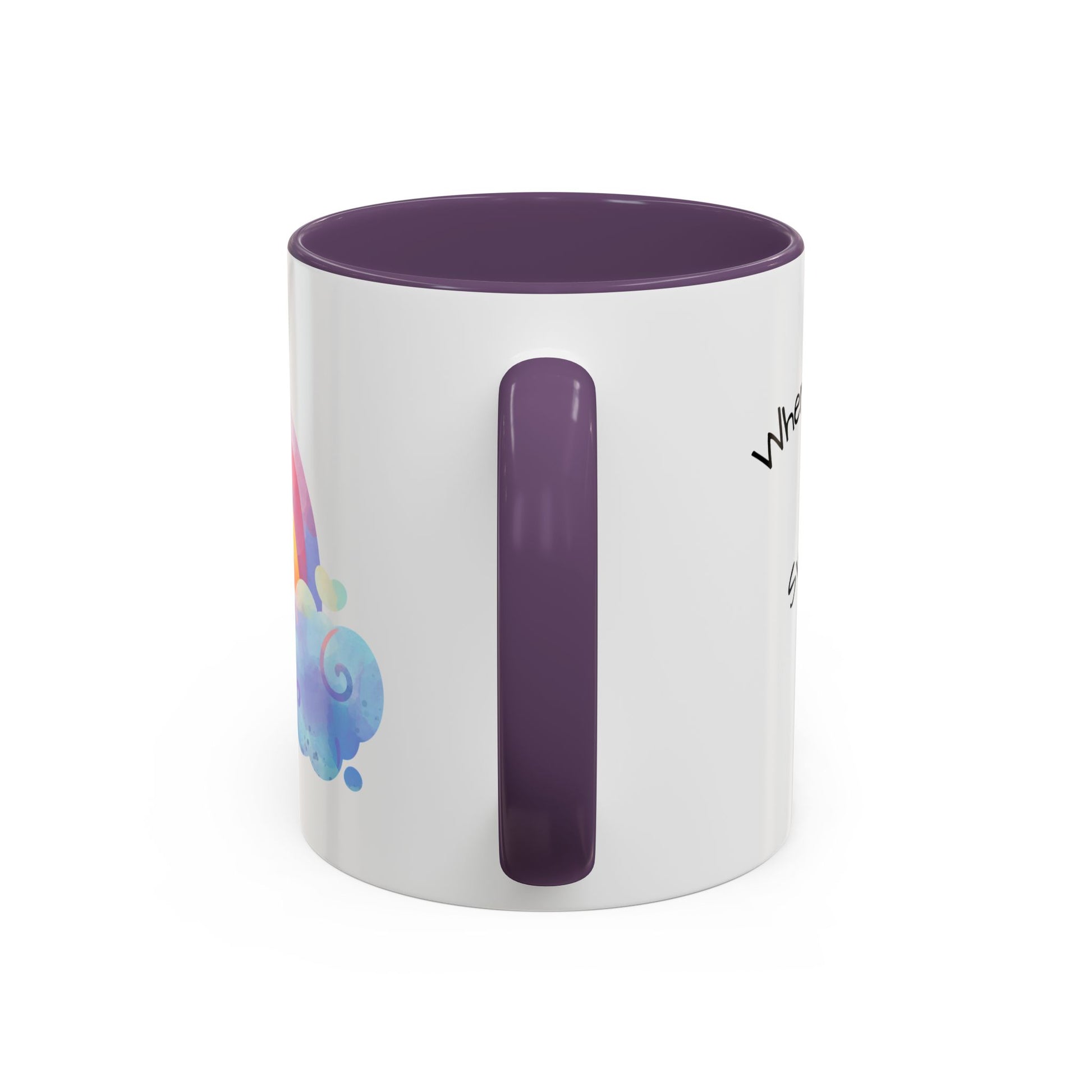 Inspirational Rainbow Coffee Mug, Motivational Cup for Daily Use, Gift for Friends, Home/Office Decor, Positive Vibes Mug