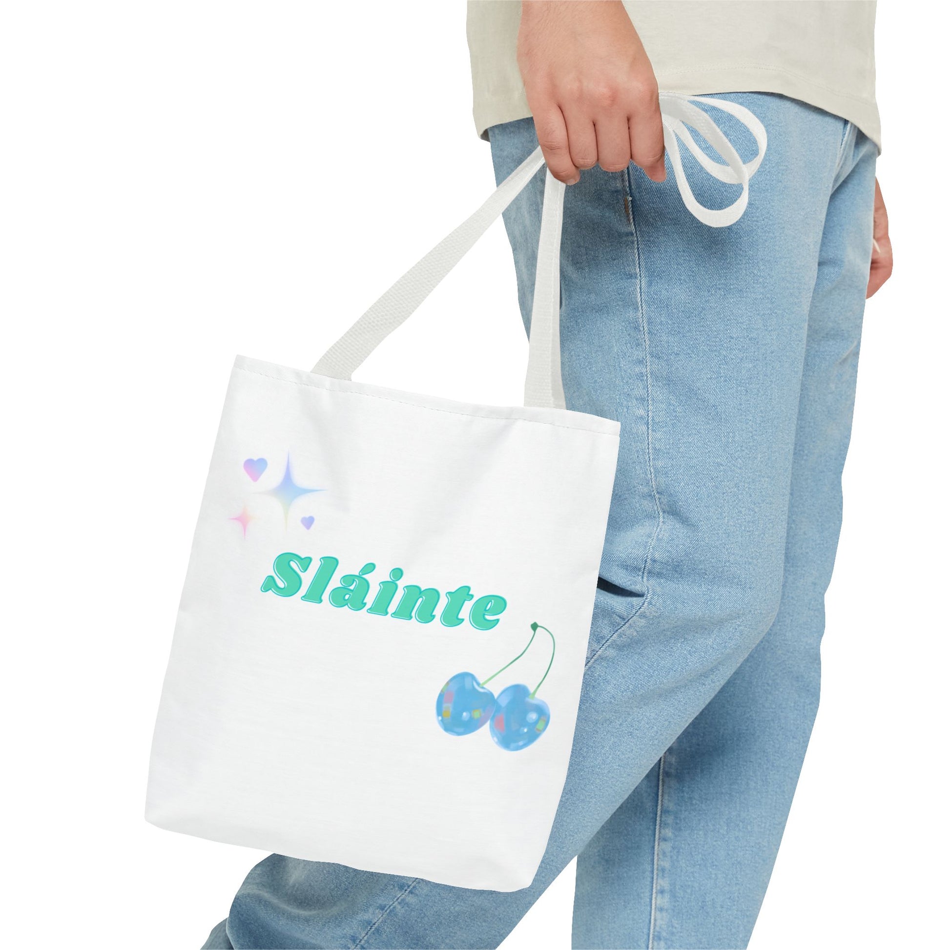 Sláinte, Cheers in Irish, Charming Tote Bag for Everyday Adventures, Sláinte Tote, Cute Gift, Reusable Shopping Bag, Mother's Day Gift, Eco-Friendly Bag