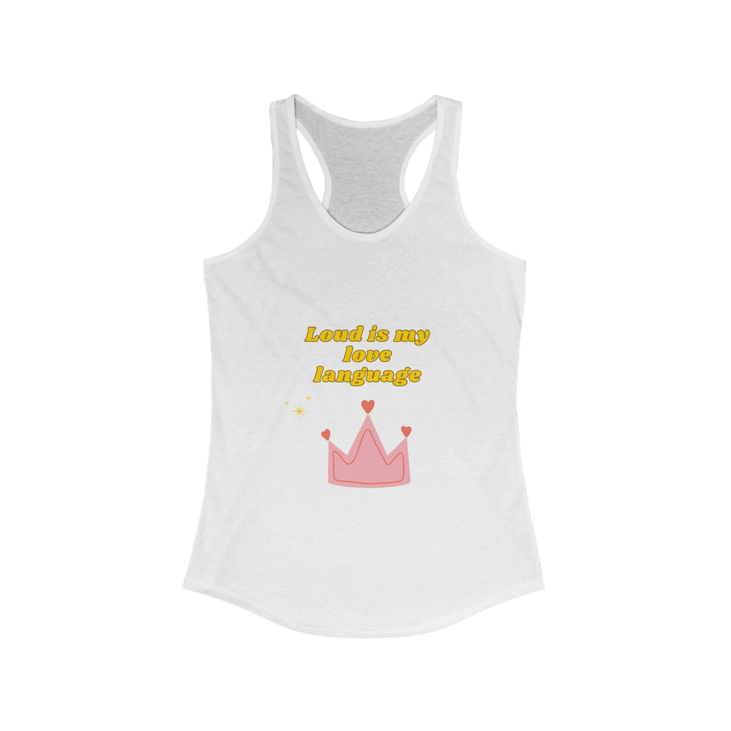 Love is My Love Language Racerback Tank | Cute Summer Top, Trendy Workout Shirt, Women's Gift, Casual Wear, Motivational Activewear