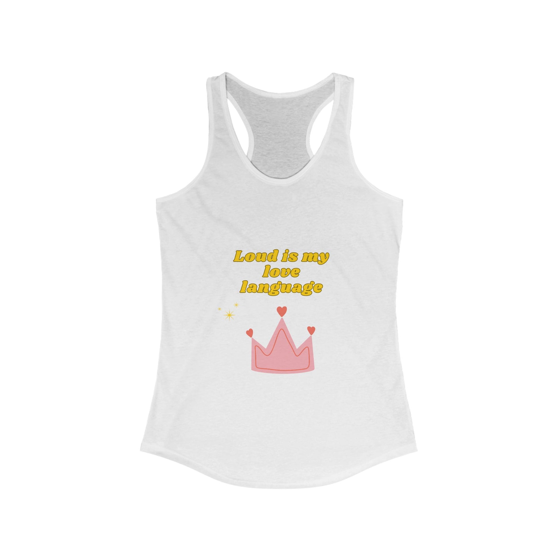 Love is My Love Language Racerback Tank | Cute Summer Top, Trendy Workout Shirt, Women's Gift, Casual Wear, Motivational Activewear