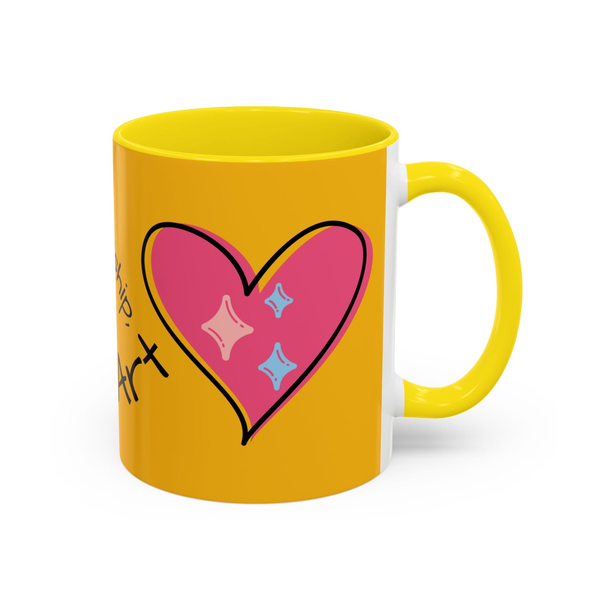 Heartfelt Art Coffee Mug, Inspirational Gift for Artists, Colorful Mug, Coffee Lovers, Home or Office Decor, Perfect for Art Lovers