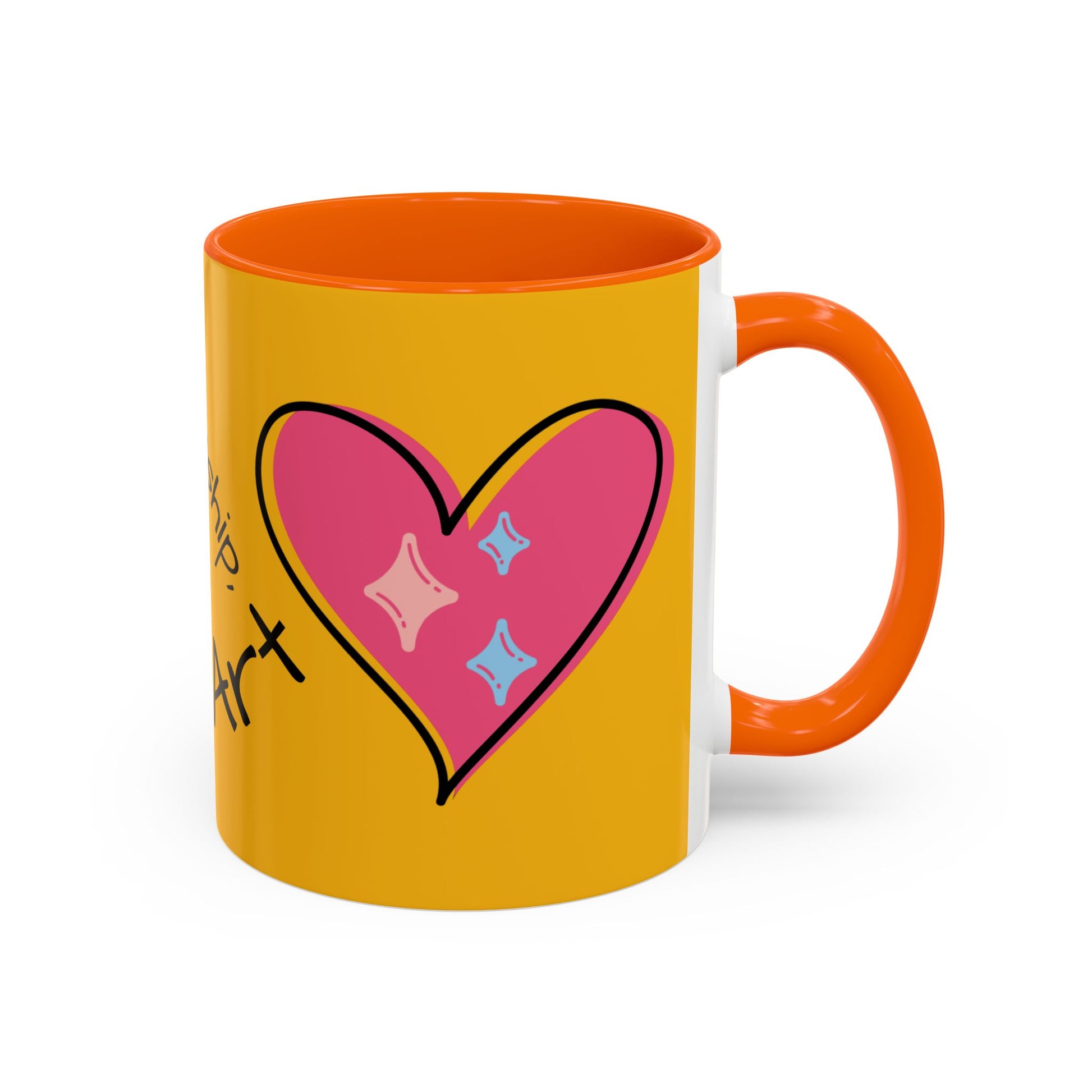 Heartfelt Art Coffee Mug, Inspirational Gift for Artists, Colorful Mug, Coffee Lovers, Home or Office Decor, Perfect for Art Lovers