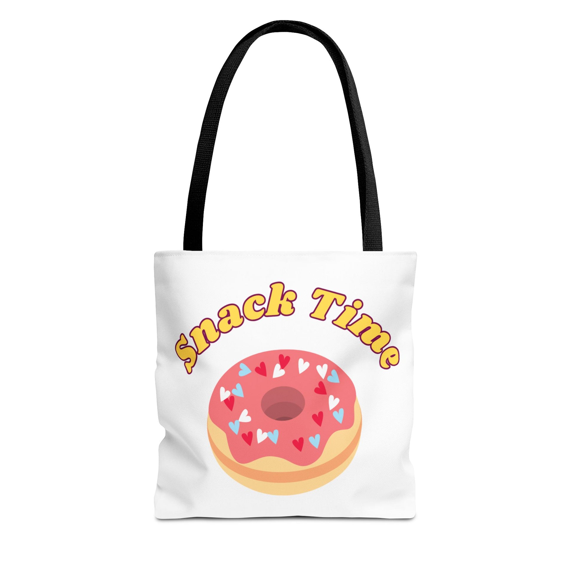 Snack Time Tote Bag, Fun Shopping Bag, Casual Carryall, Gift for Food Lovers, Cute Grocery Tote