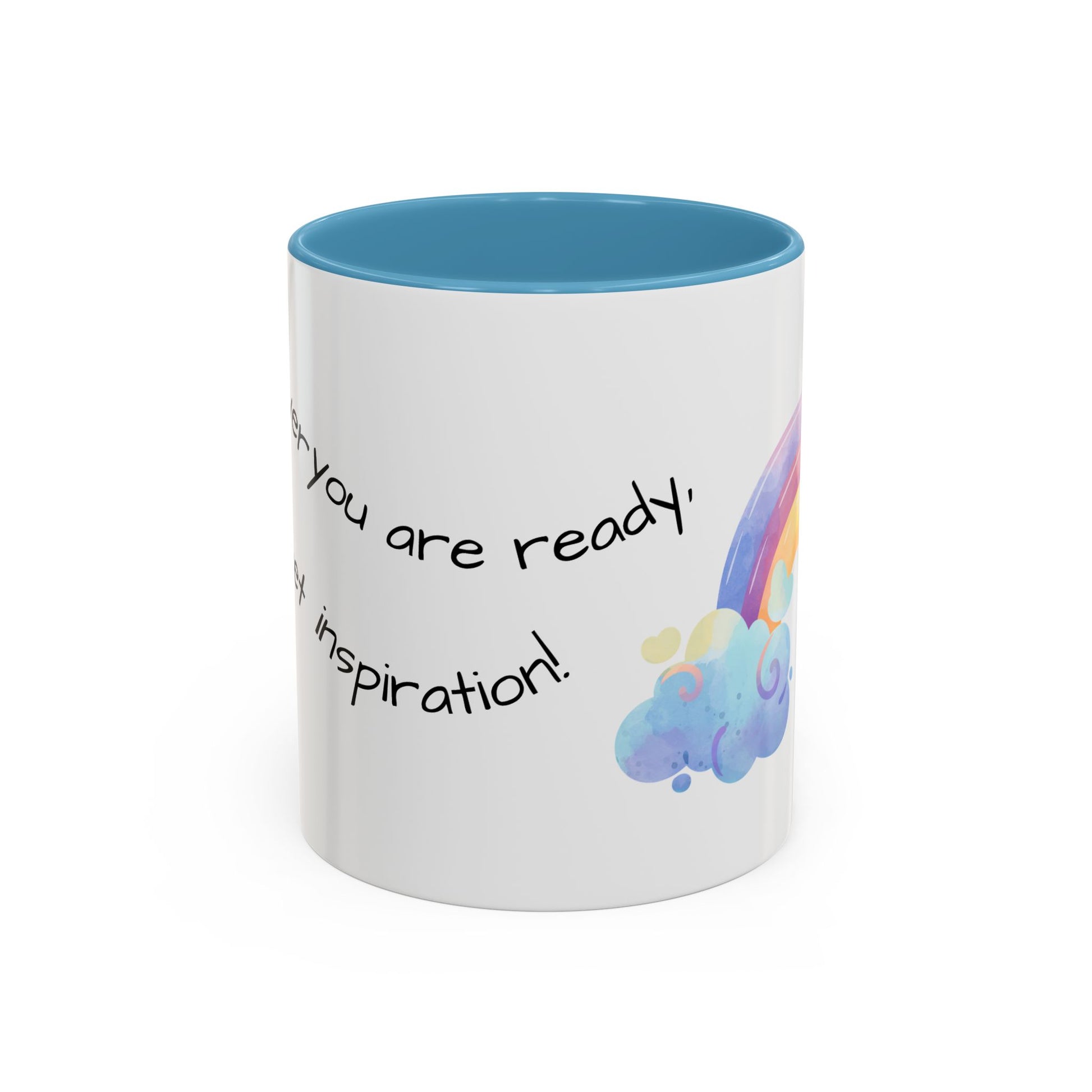 Inspirational Rainbow Coffee Mug, Motivational Cup for Daily Use, Gift for Friends, Home/Office Decor, Positive Vibes Mug