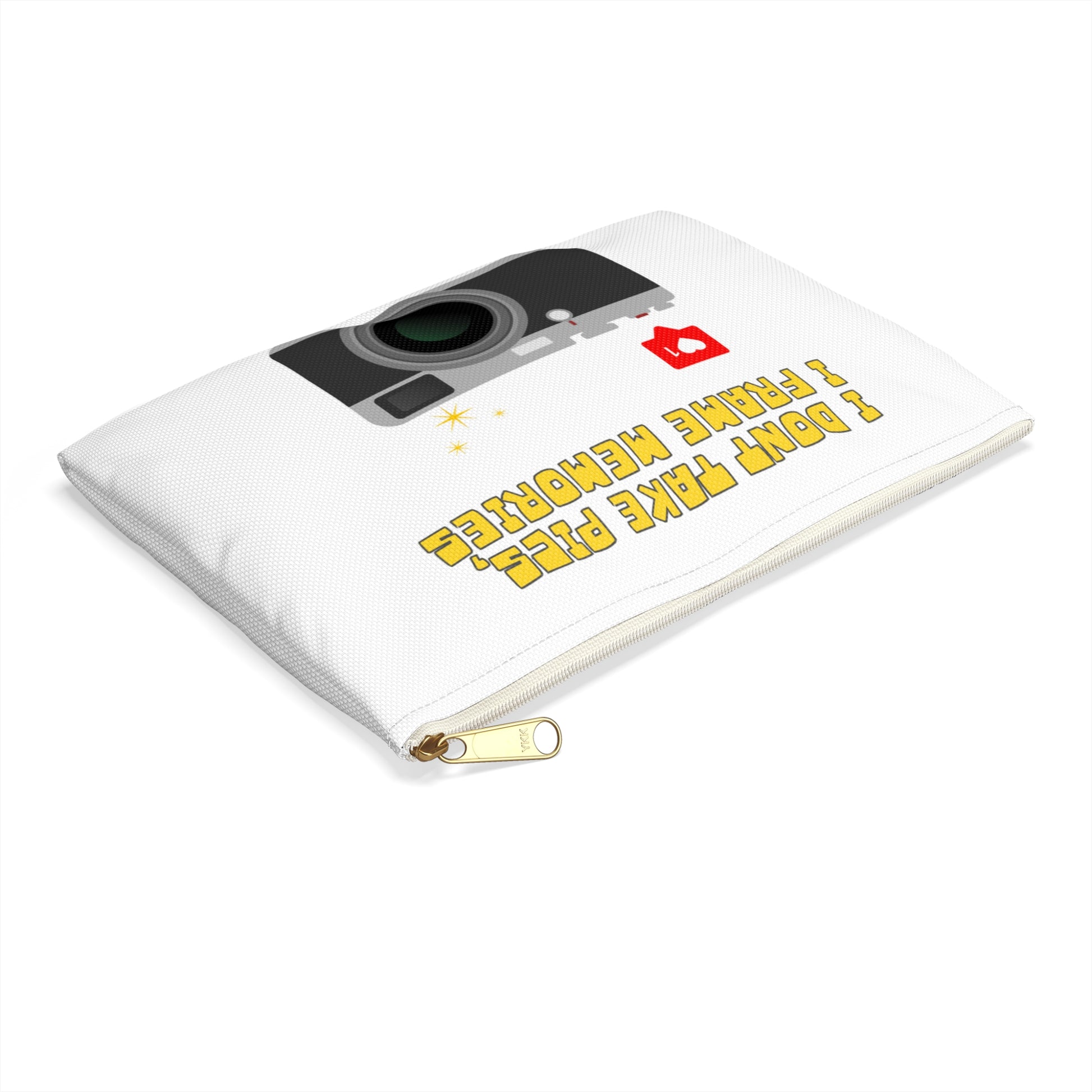 Camera Lover's Accessory Pouch, Photography Gift, Travel Organizer, Cute Zip Pouch for Photographers, Gift for Creatives