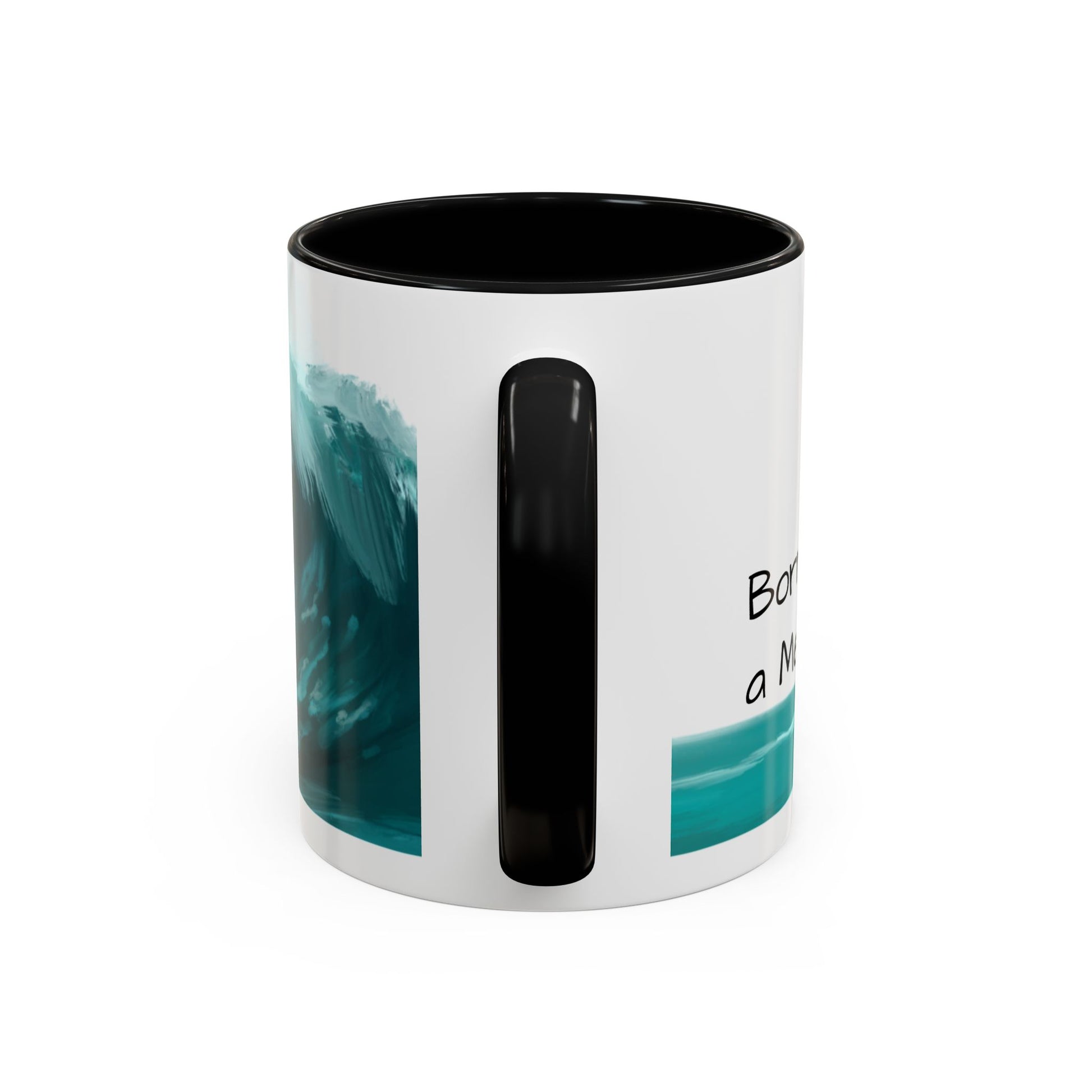 Ocean Wave Coffee Mug - Inspirational Drinkware, Gift for Surfers, Unique Beach Decor, Motivational Quote Mug