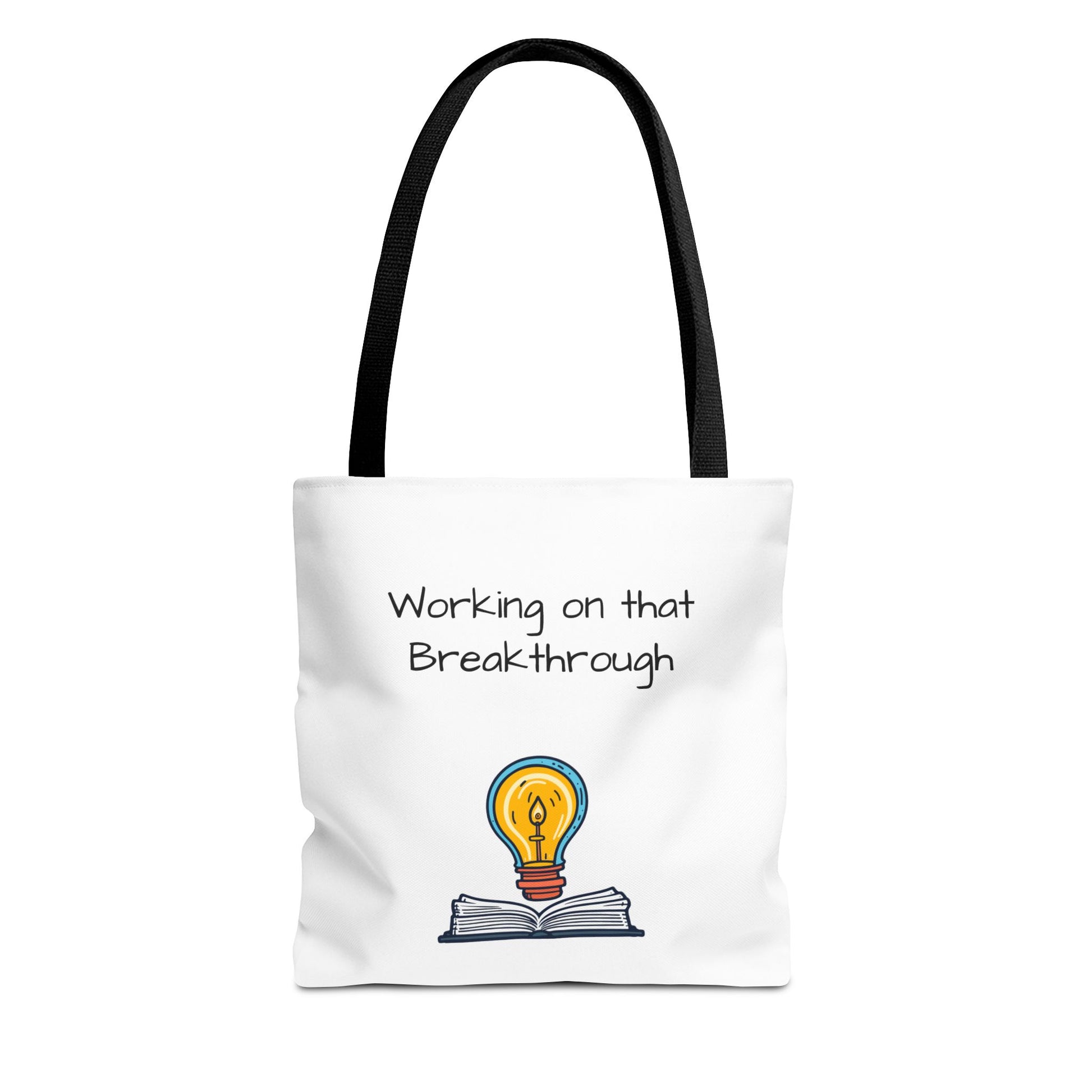 Lightbulb Inspiration Tote Bag - Motivational Gift for Students, Book Lovers, Great for Work, School, or Everyday Use, Unique AOP [...]