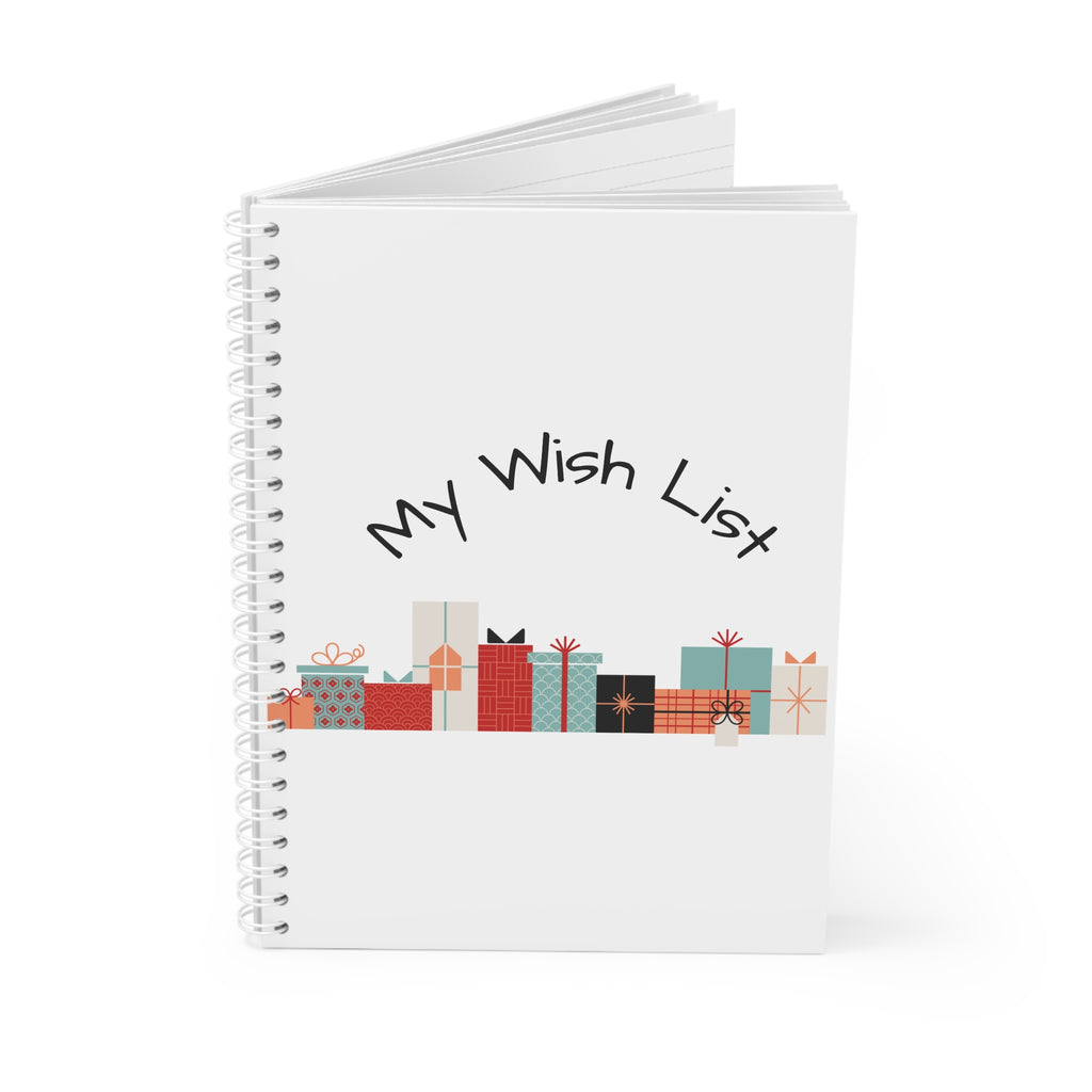 My Wish List Spiral Notebook | Perfect for Holiday Planning, Gift Ideas, Organization, Journaling, and Goal Setting