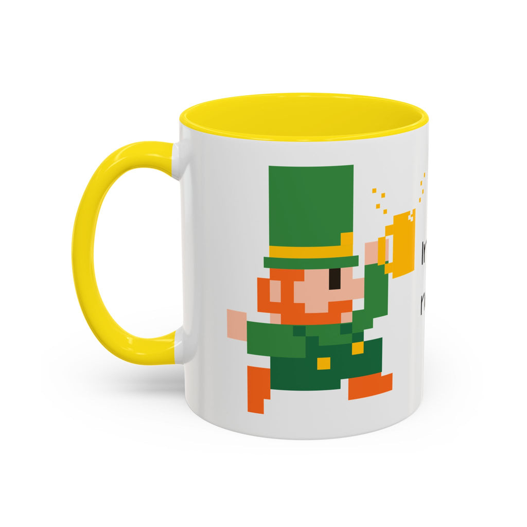 St. Patrick's Day Accent Coffee Mug - Celebrate with Humor, Perfect for Gift Giving, Fun Kitchen Décor, Irish Pride, Lucky Charm