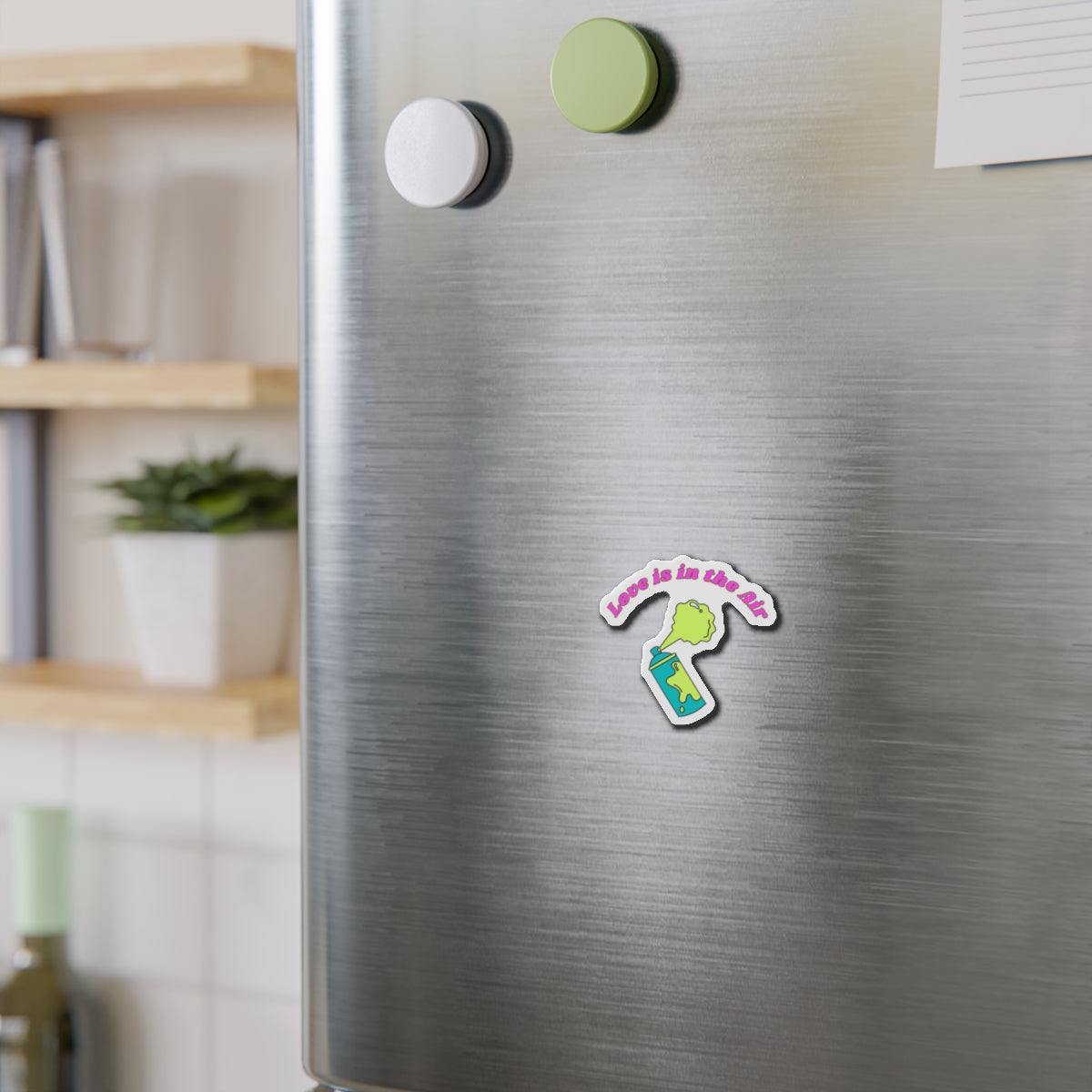 Love is in the Air Die-Cut Magnet, Colorful Fridge Décor, Cute Gift for Couples, Fun Home Accent, Valentine’s Day Magnet, Positive [...]