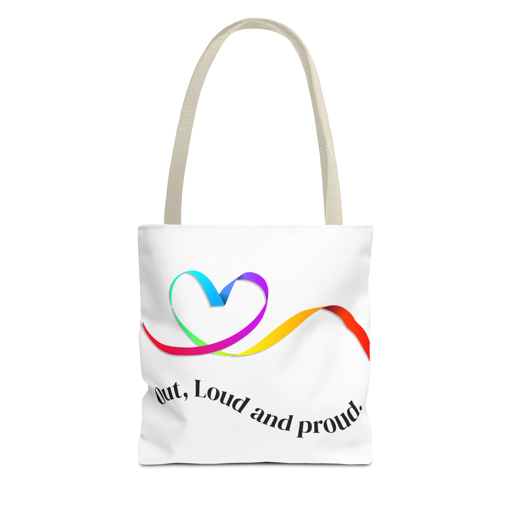 Colorful Love Heart Tote Bag | Eco-Friendly Shopping, Beach, Gift for Her, Festival, Casual Carry-All