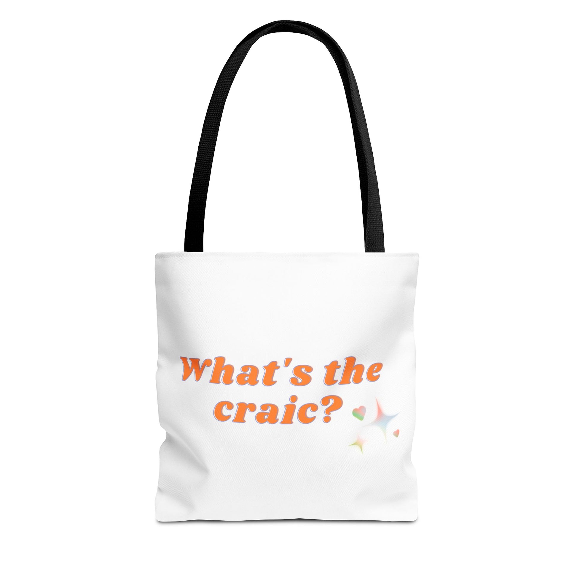 Fun Tote Bag – What's the Craic? | Perfect for Daily Use, Grocery Shopping, Beach Days, Best Friend Gifts, or Irish Culture Lovers