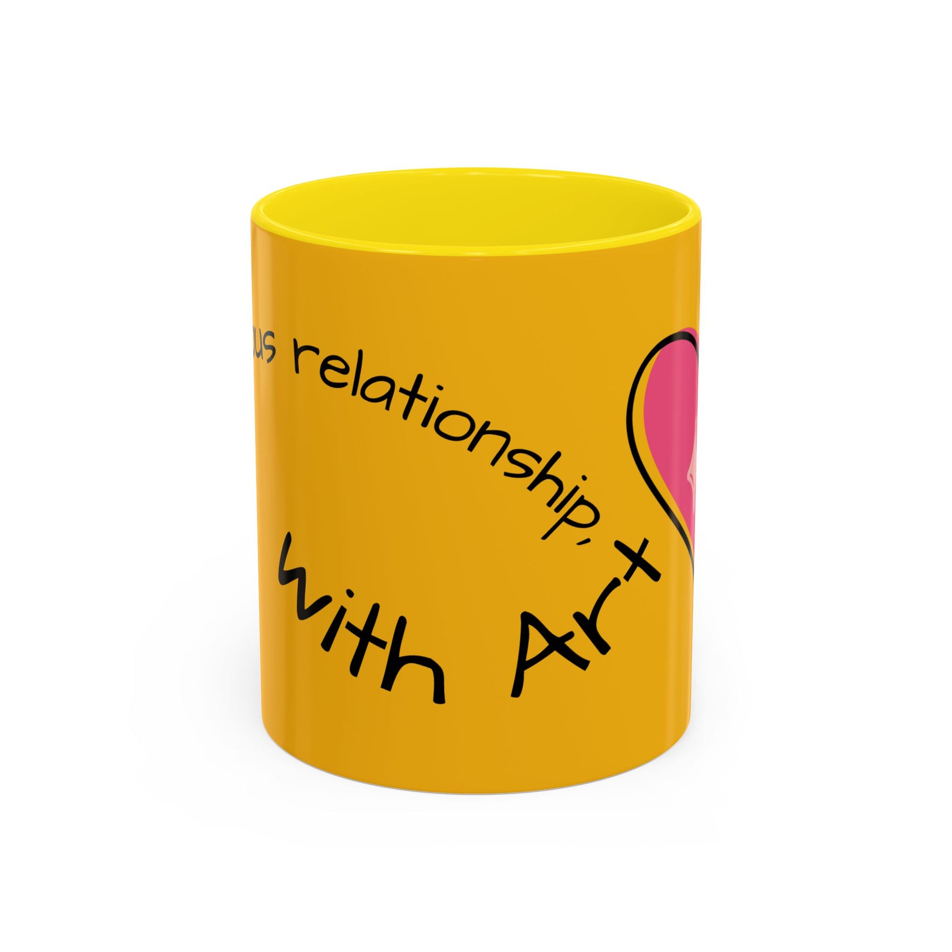 Heartfelt Art Coffee Mug, Inspirational Gift for Artists, Colorful Mug, Coffee Lovers, Home or Office Decor, Perfect for Art Lovers