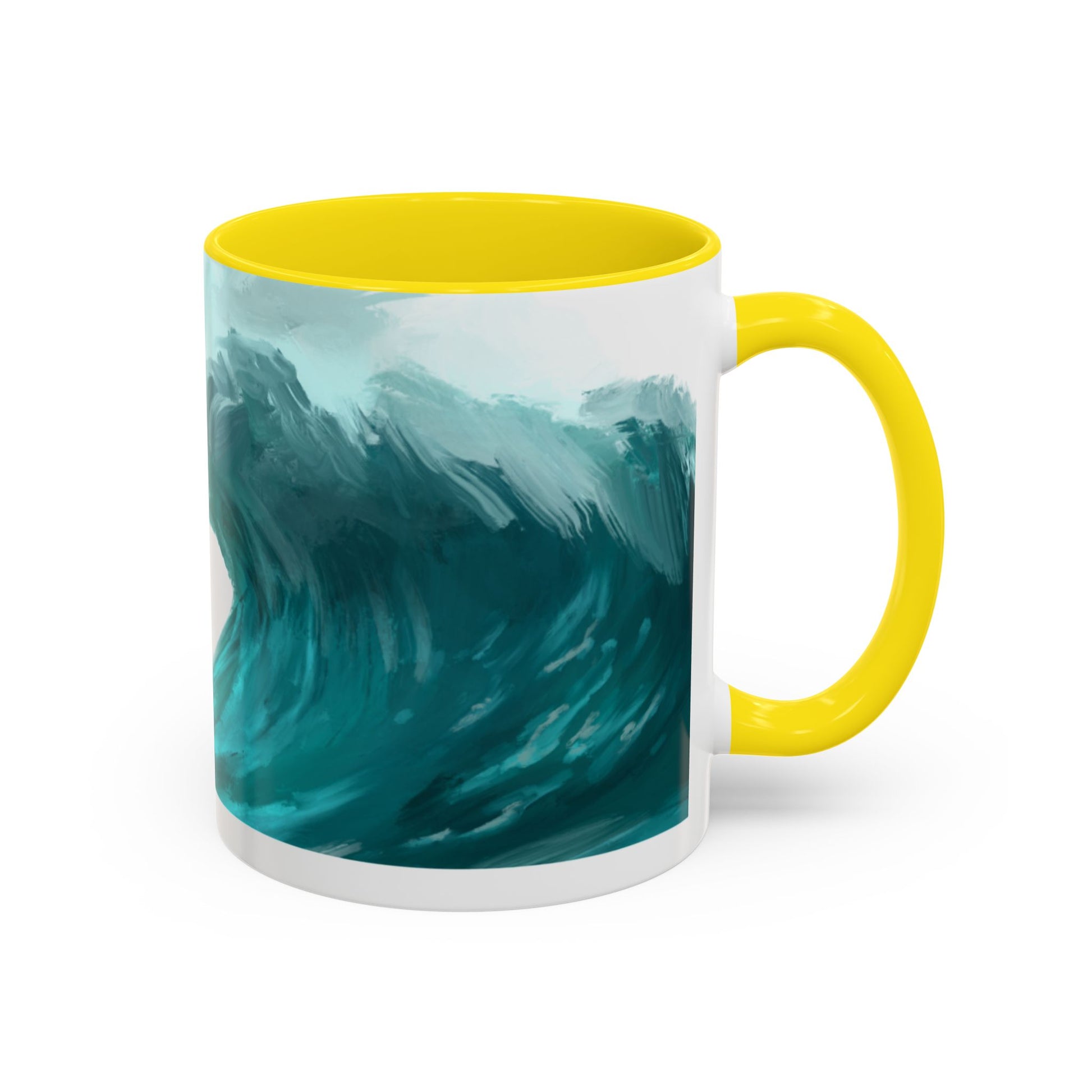 Ocean Wave Coffee Mug - Inspirational Drinkware, Gift for Surfers, Unique Beach Decor, Motivational Quote Mug